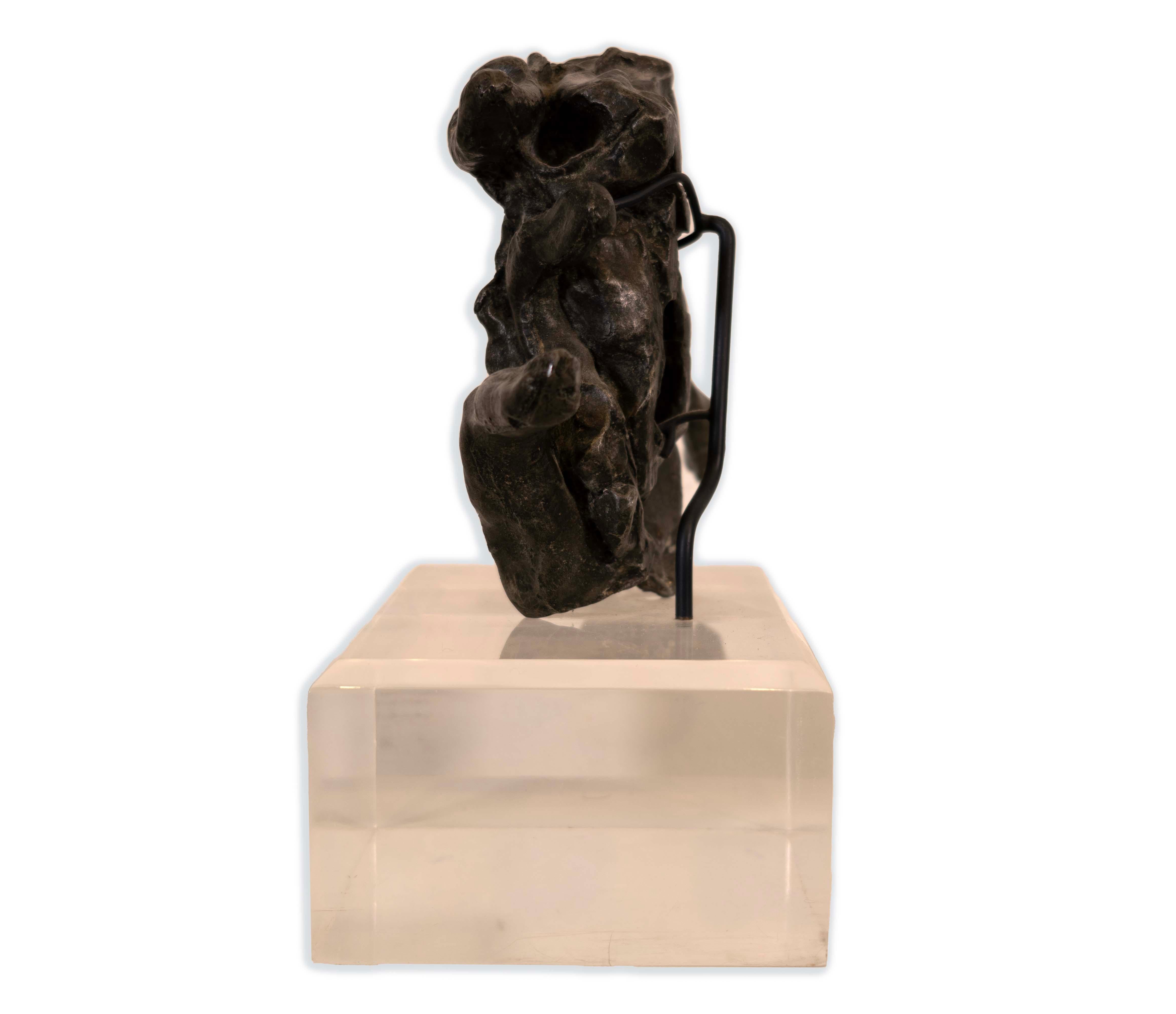 Willem de Kooning Untitled 1972 Signed Abstract Cast Pewter Sculpture 38/100 In Good Condition In Keego Harbor, MI