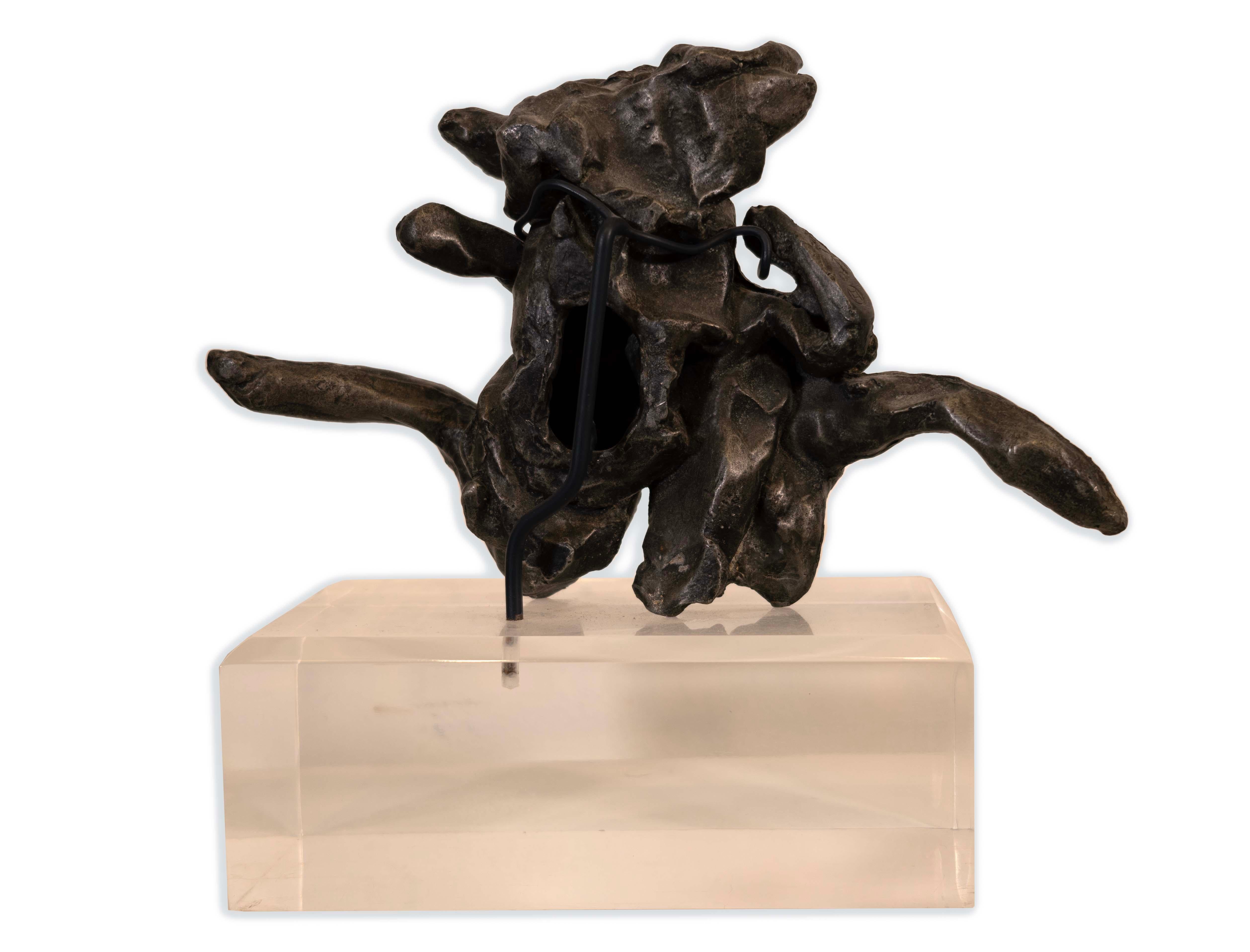 Late 20th Century Willem de Kooning Untitled 1972 Signed Abstract Cast Pewter Sculpture 38/100 For Sale