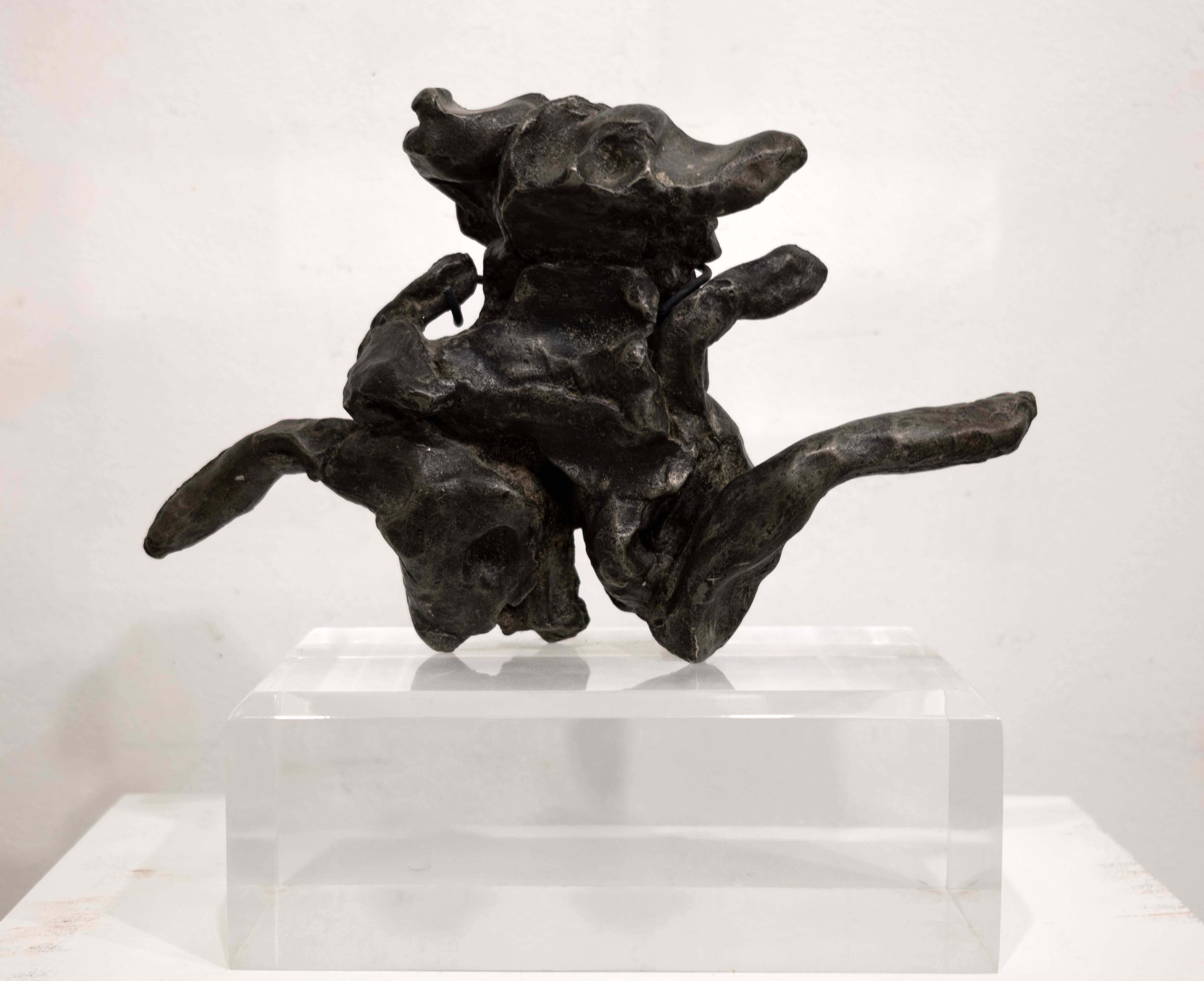 Étain Willem de Kooning, sculpture abstraite en étain coulé, sans titre, signée 1972, 38/100 en vente