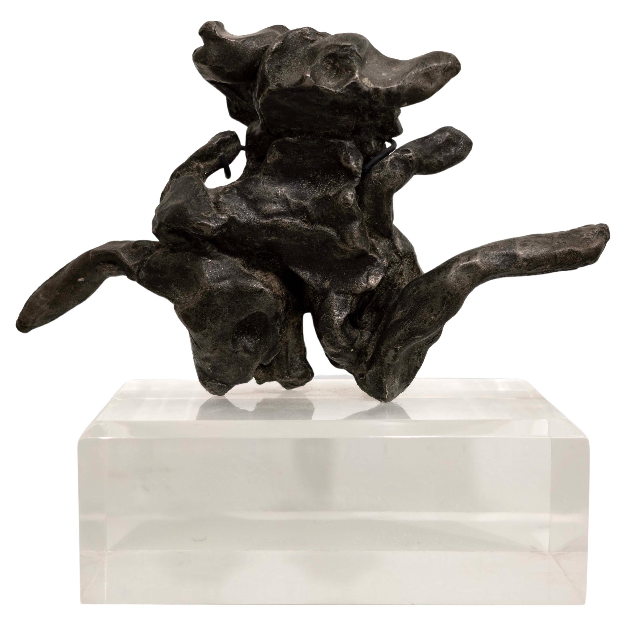 Willem de Kooning Untitled 1972 Signed Abstract Cast Pewter Sculpture 38/100 For Sale