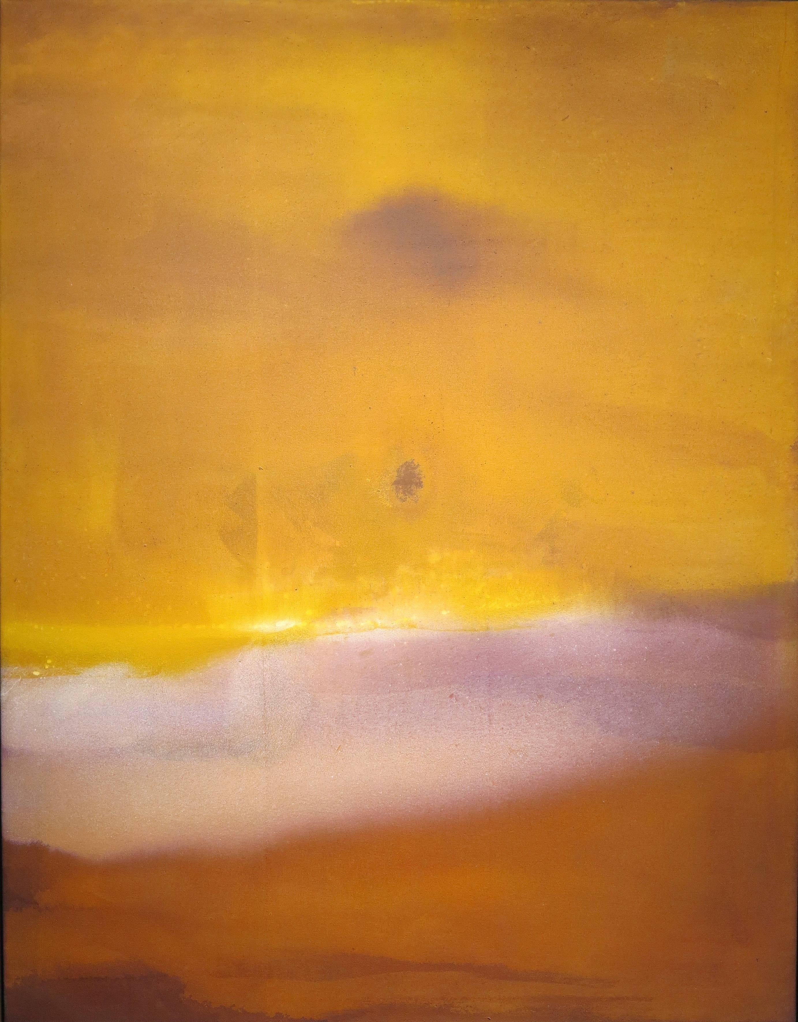 Willem de Looper Abstract Painting - Zanzibar, 1971 (Abstract Expressionist colorfield painting)