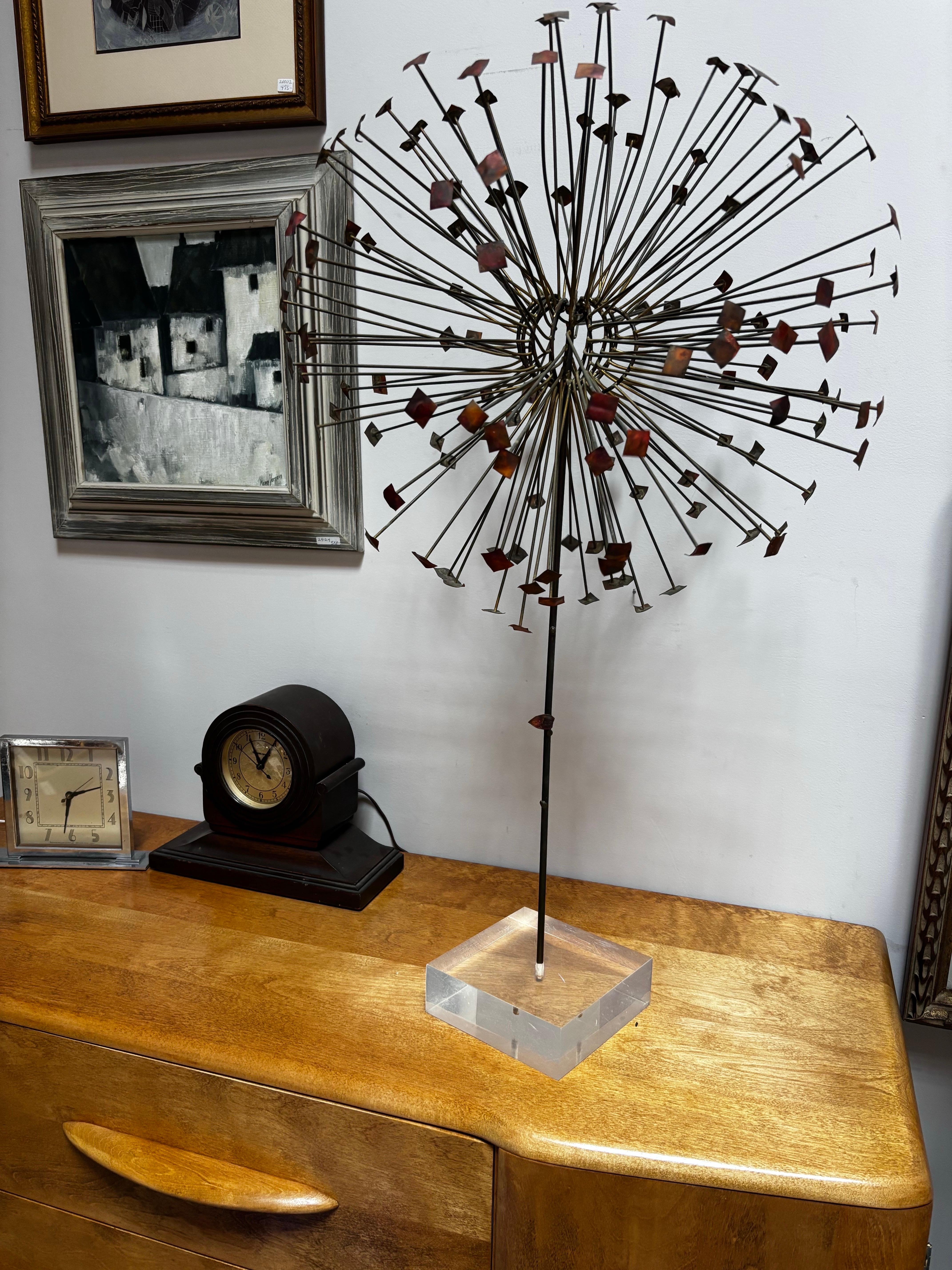 Willem DeGroot Löwenzahn-Tischskulptur (Mitte des 20. Jahrhunderts) im Angebot