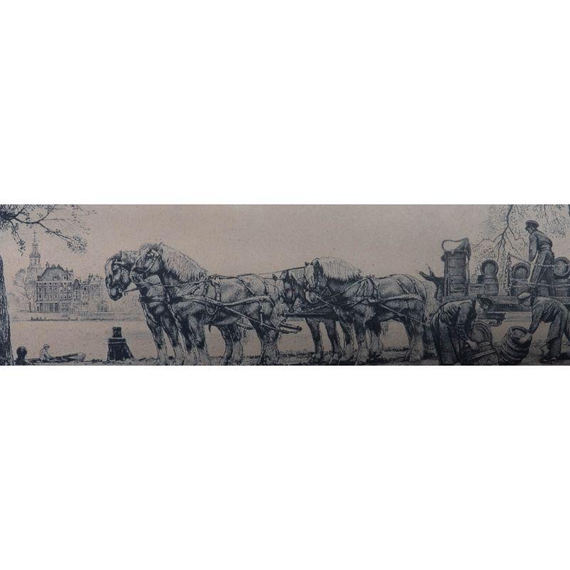 Willem Gerard Hofker (1902-1981) - Early 20thC Etching, Loading Up On The Amstel 3