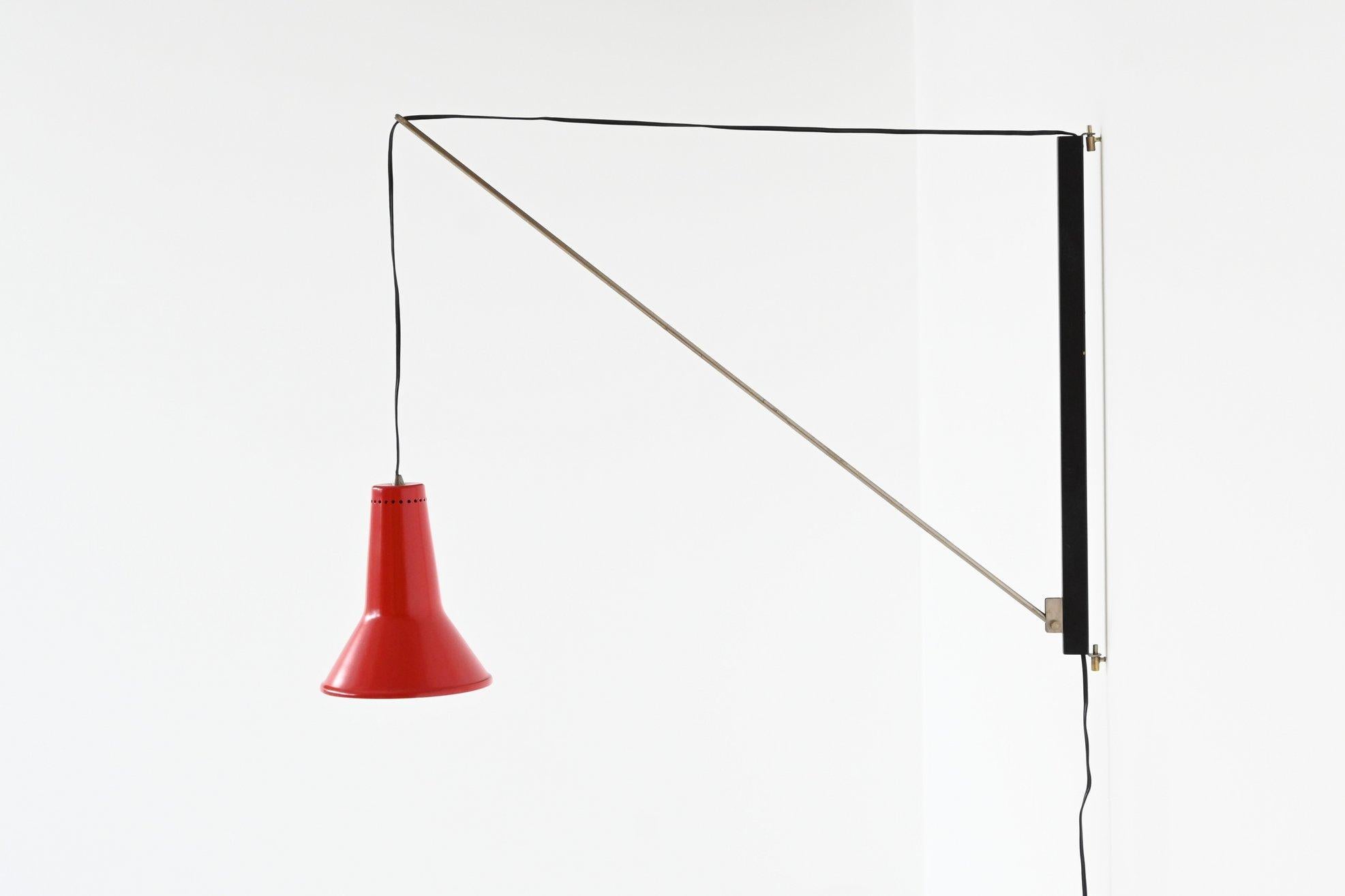 Willem Hagoort arc wall lamp Hagoort Lampen The Netherlands 1960 2