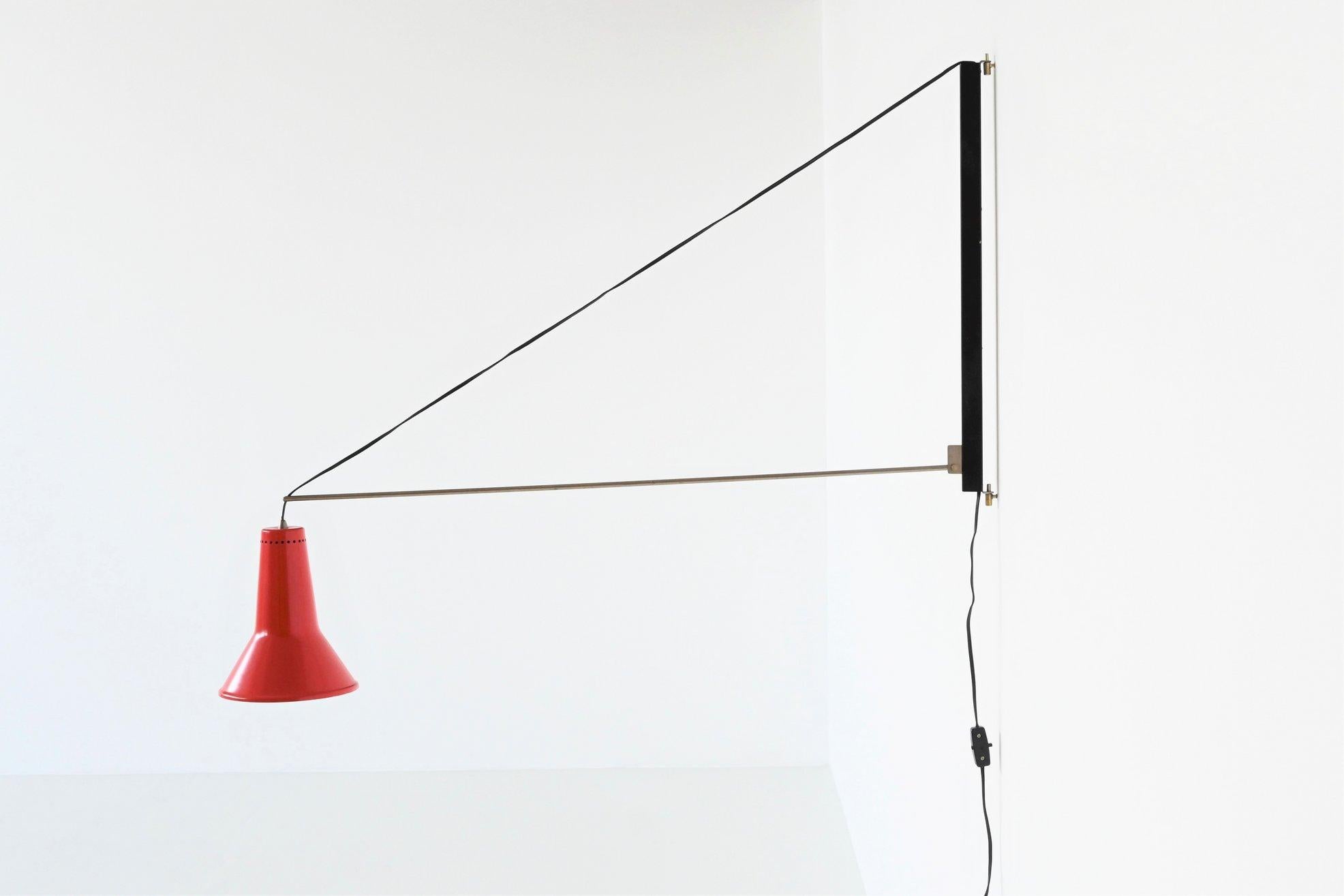 Willem Hagoort arc wall lamp Hagoort Lampen The Netherlands 1960 4