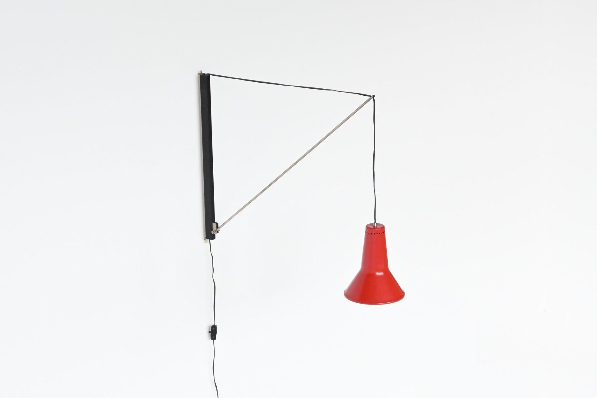 Willem Hagoort arc wall lamp Hagoort Lampen The Netherlands 1960 5