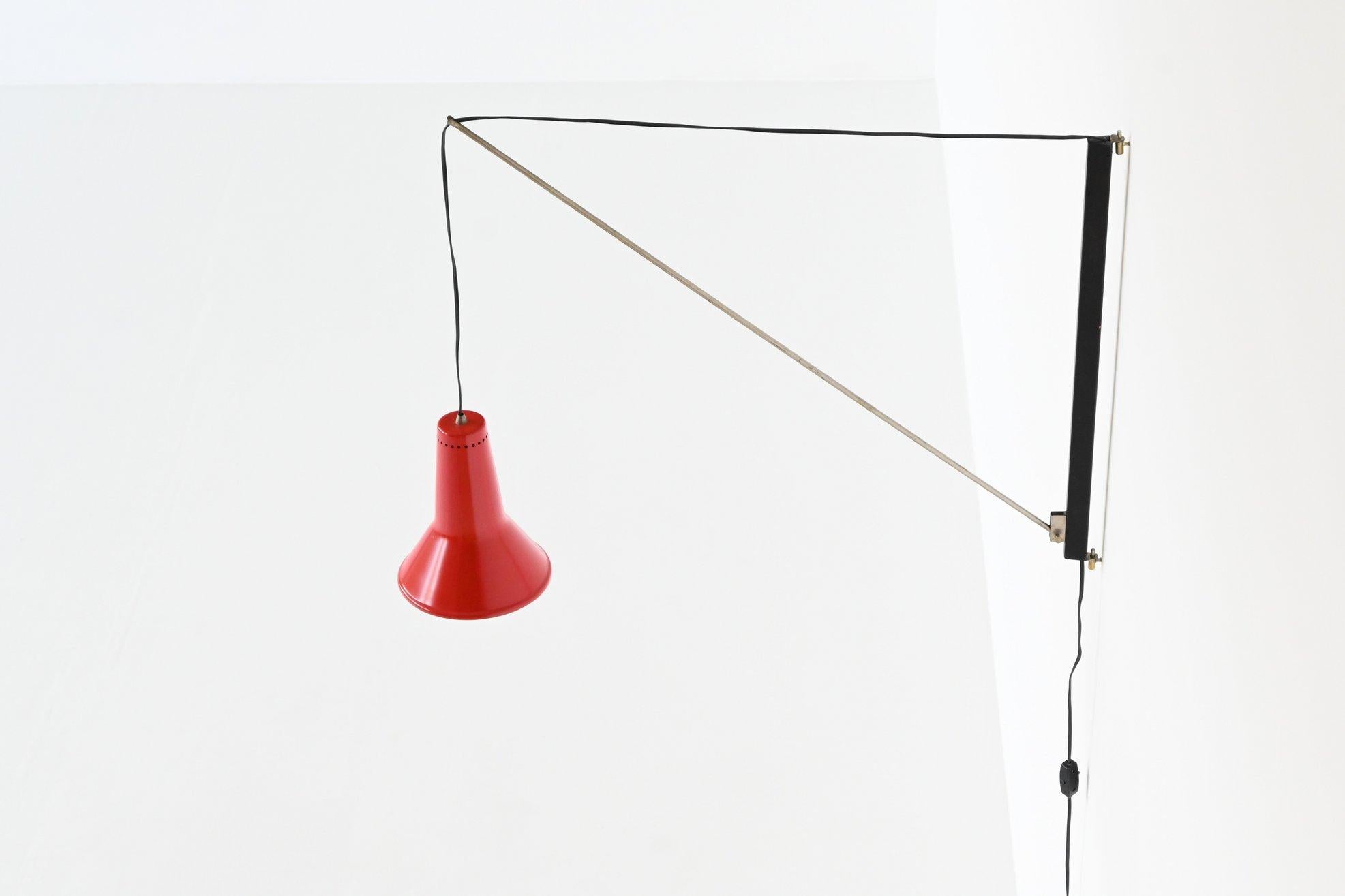Willem Hagoort arc wall lamp Hagoort Lampen The Netherlands 1960 6