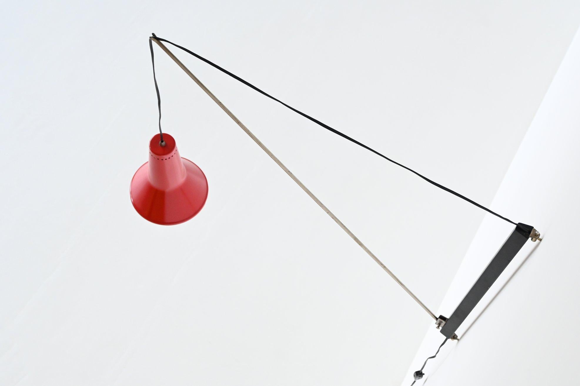Willem Hagoort arc wall lamp Hagoort Lampen The Netherlands 1960 7