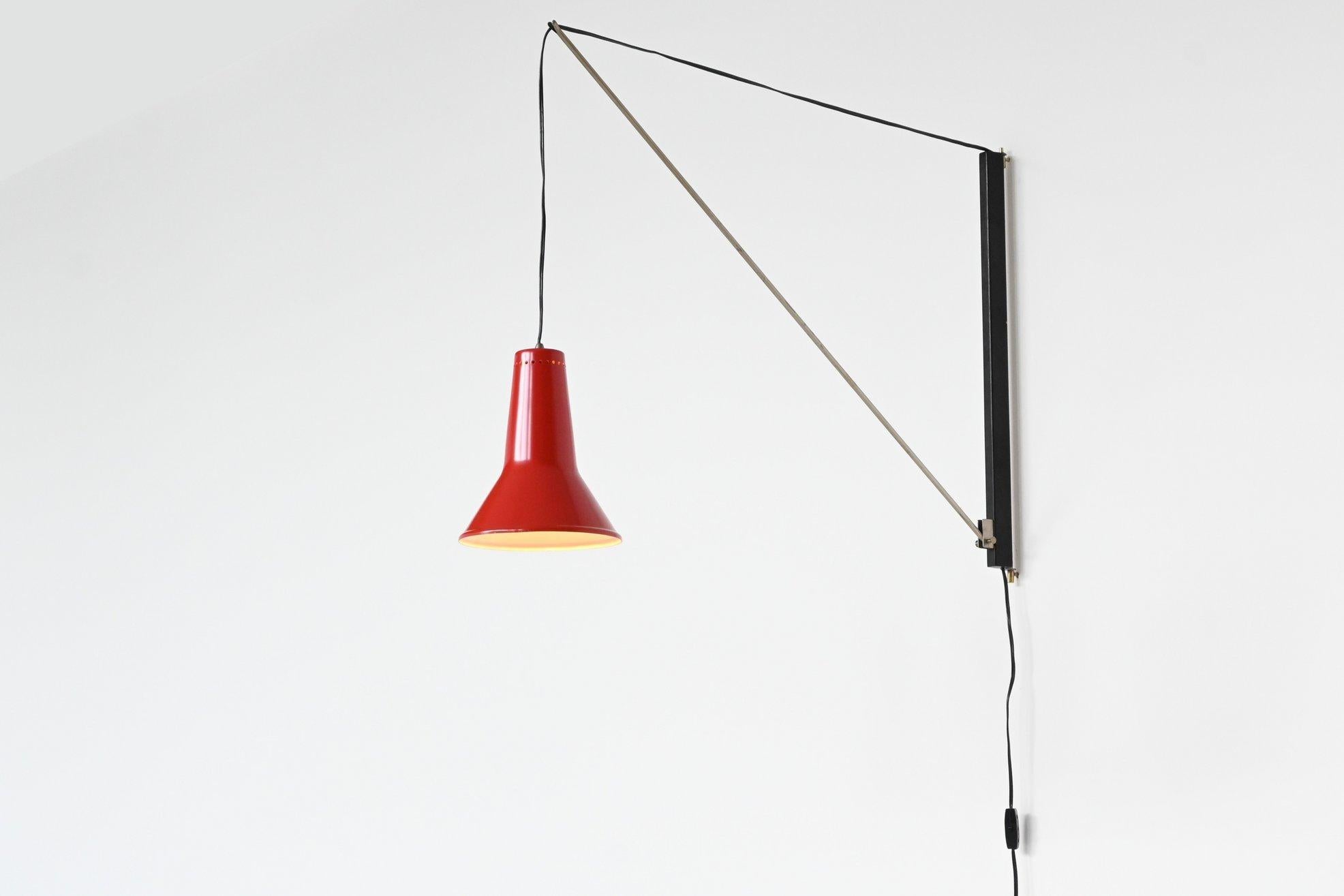 Willem Hagoort arc wall lamp Hagoort Lampen The Netherlands 1960 10