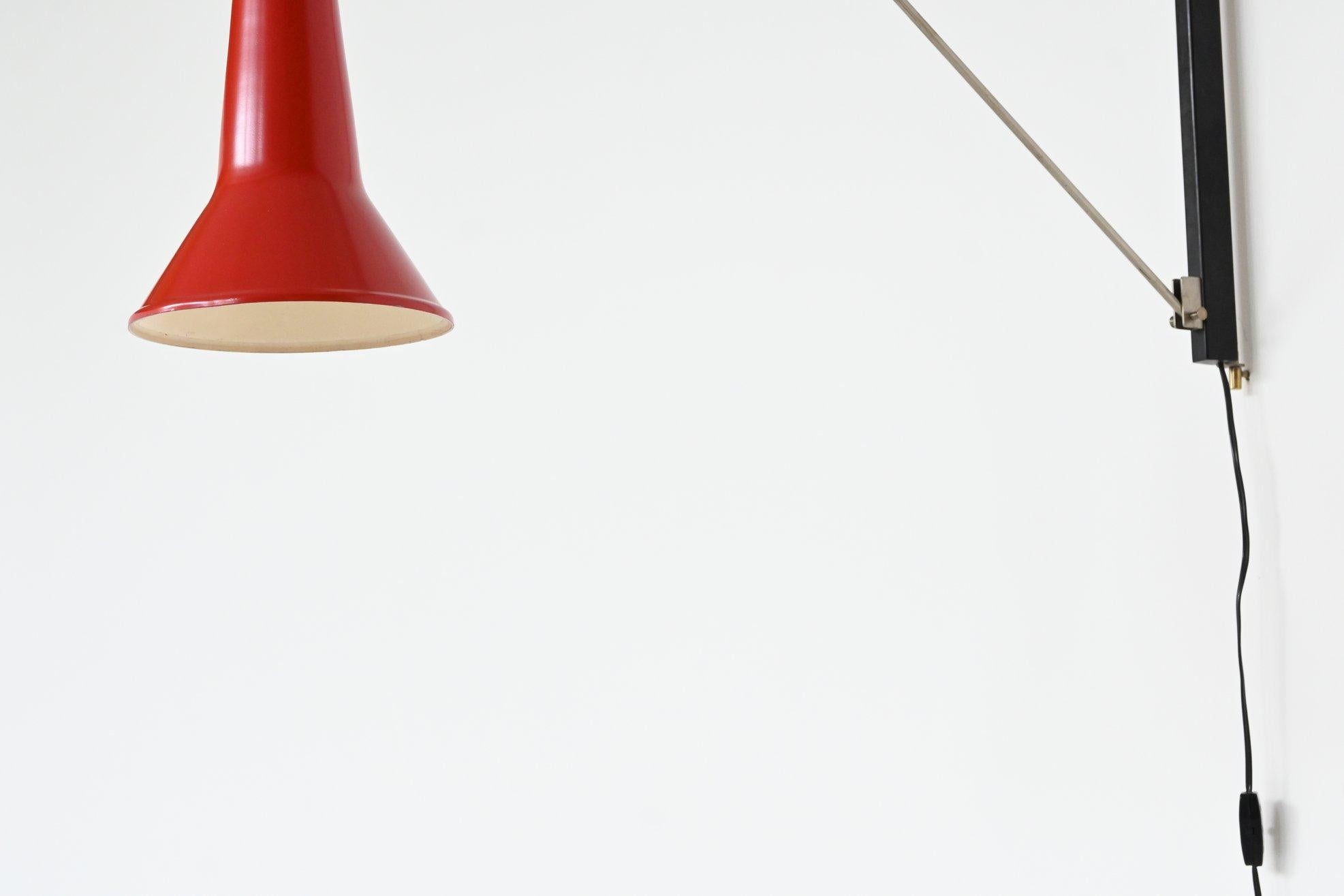 Willem Hagoort arc wall lamp Hagoort Lampen The Netherlands 1960 1