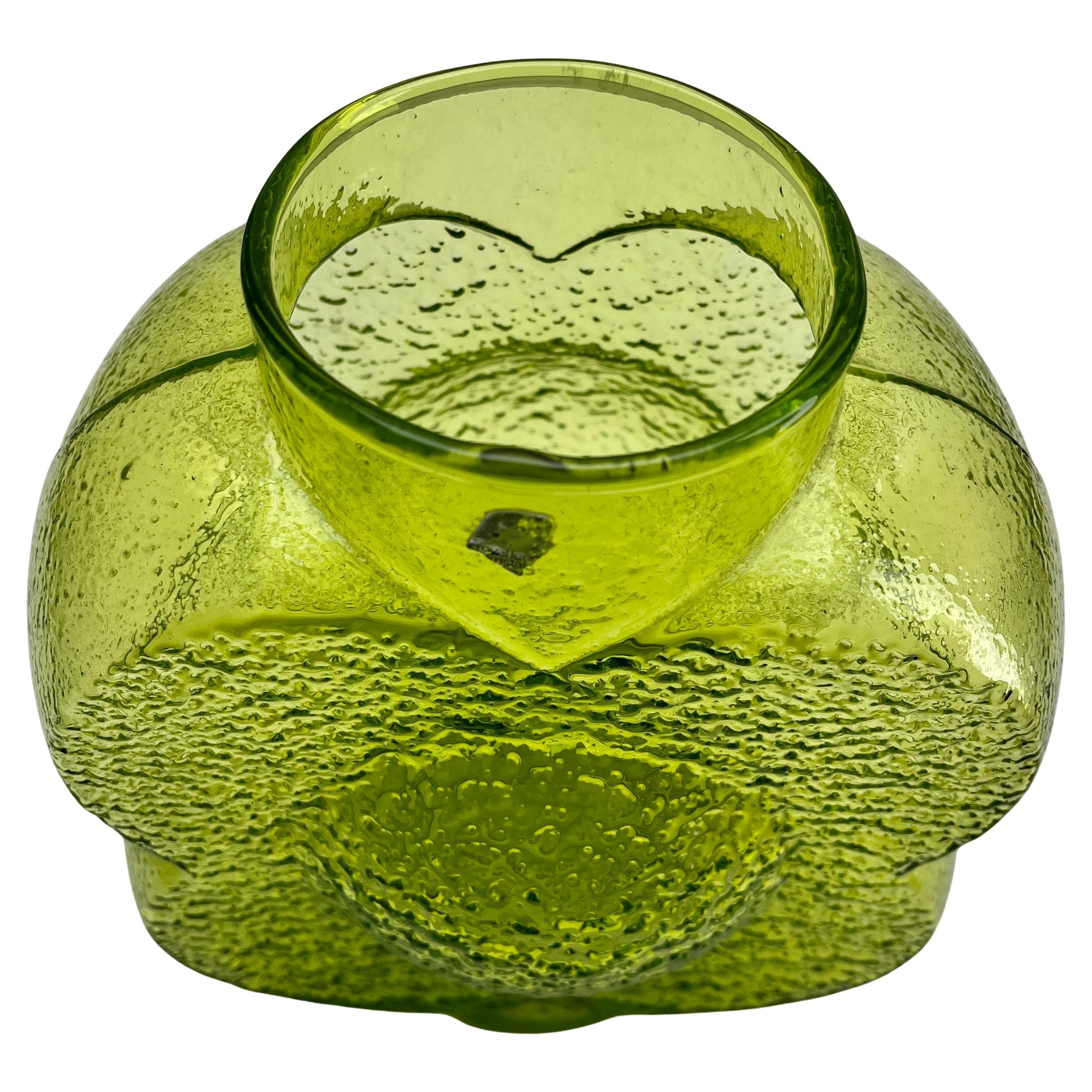 Willem Heesen Leerdam Rosetta Vase – Iconic Dutch Design 1970s In Good Condition For Sale In Verviers, BE