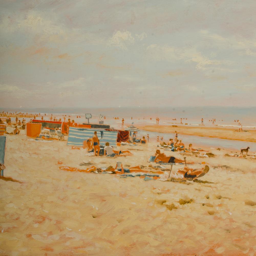 Willem Helfferich (Dutch) Pastel Beach For Sale 2