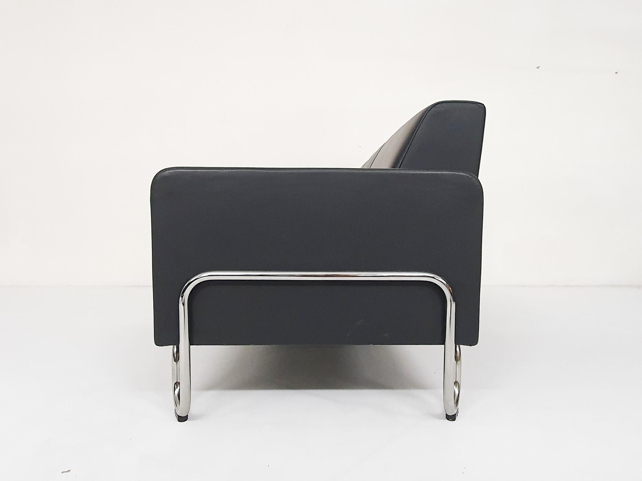 Contemporary Willem Hendrik Gispen Sofa Model 441-3, Manufactured by Dutch Originals