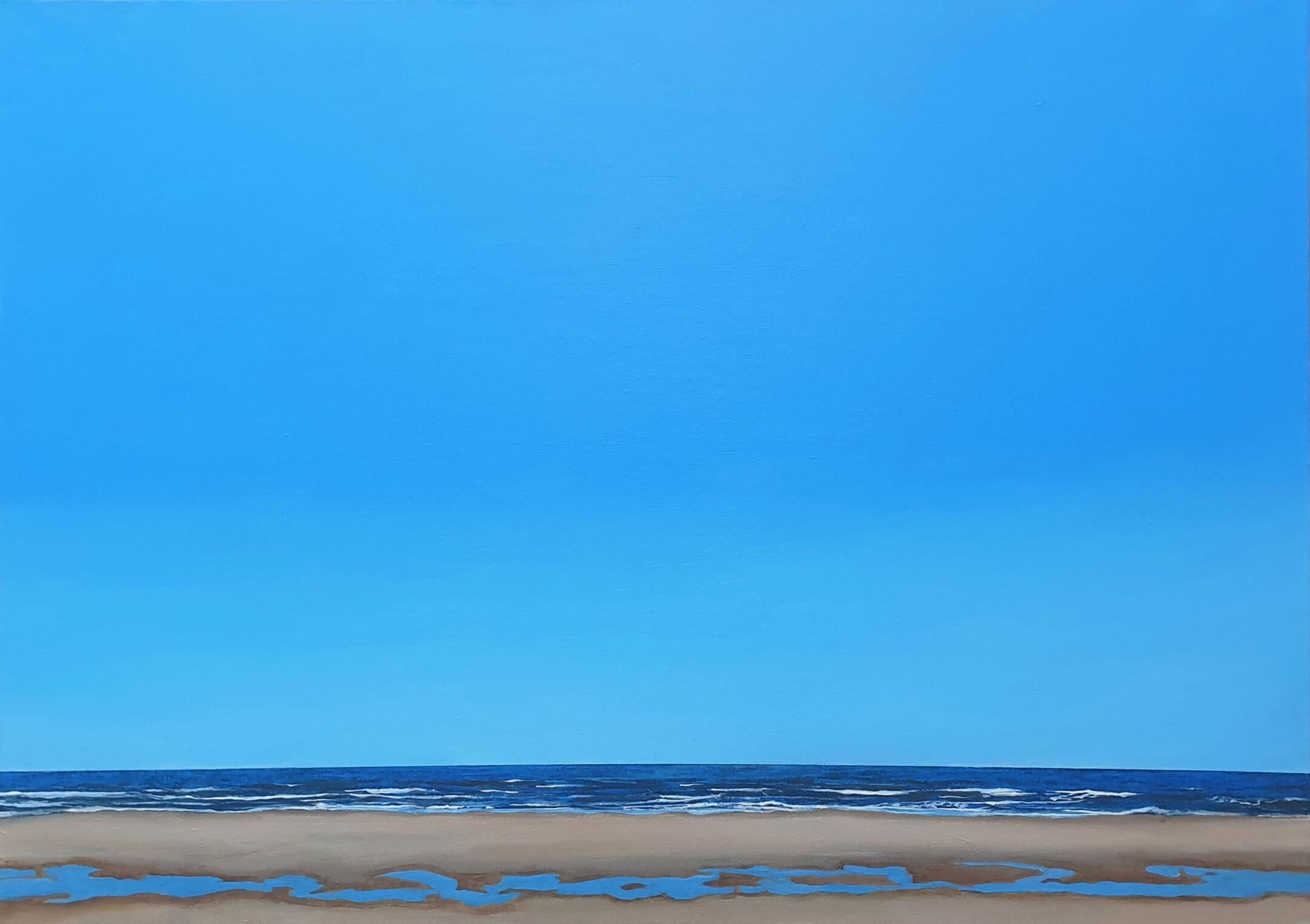 Beach Walk - Zeitgenössisches Gemälde des 21. Jahrhunderts über das Meer