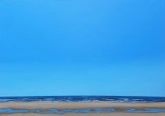 Beach Walk - 21st Century Contemporary Sea Scape Painting of the Ocean