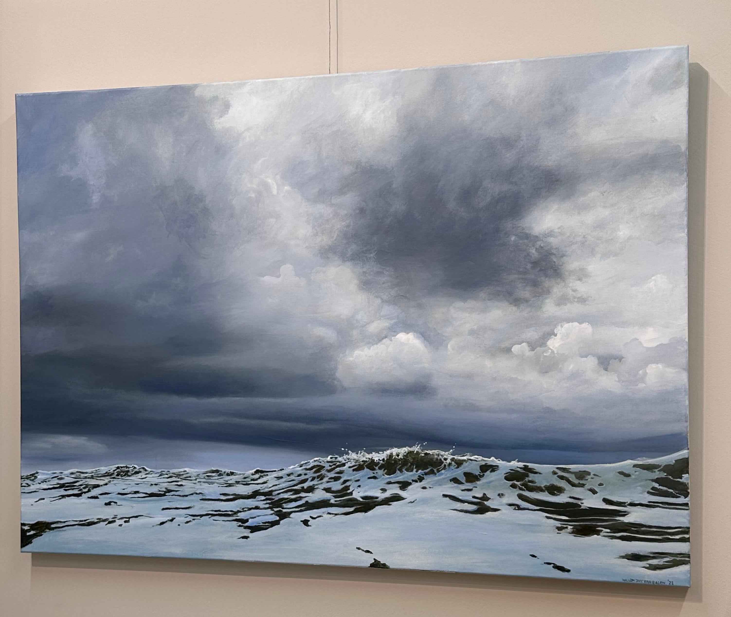 Blowing North Sea - Zeitgenössische Meeresmalerei des 21. Jahrhunderts im Angebot 2