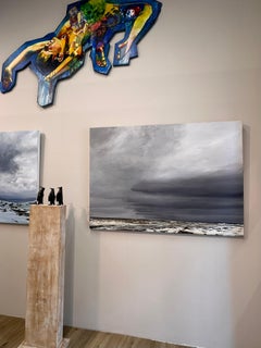Dark Sky in May - 21st Century Contemporary Sea Scape Painting of the Ocean