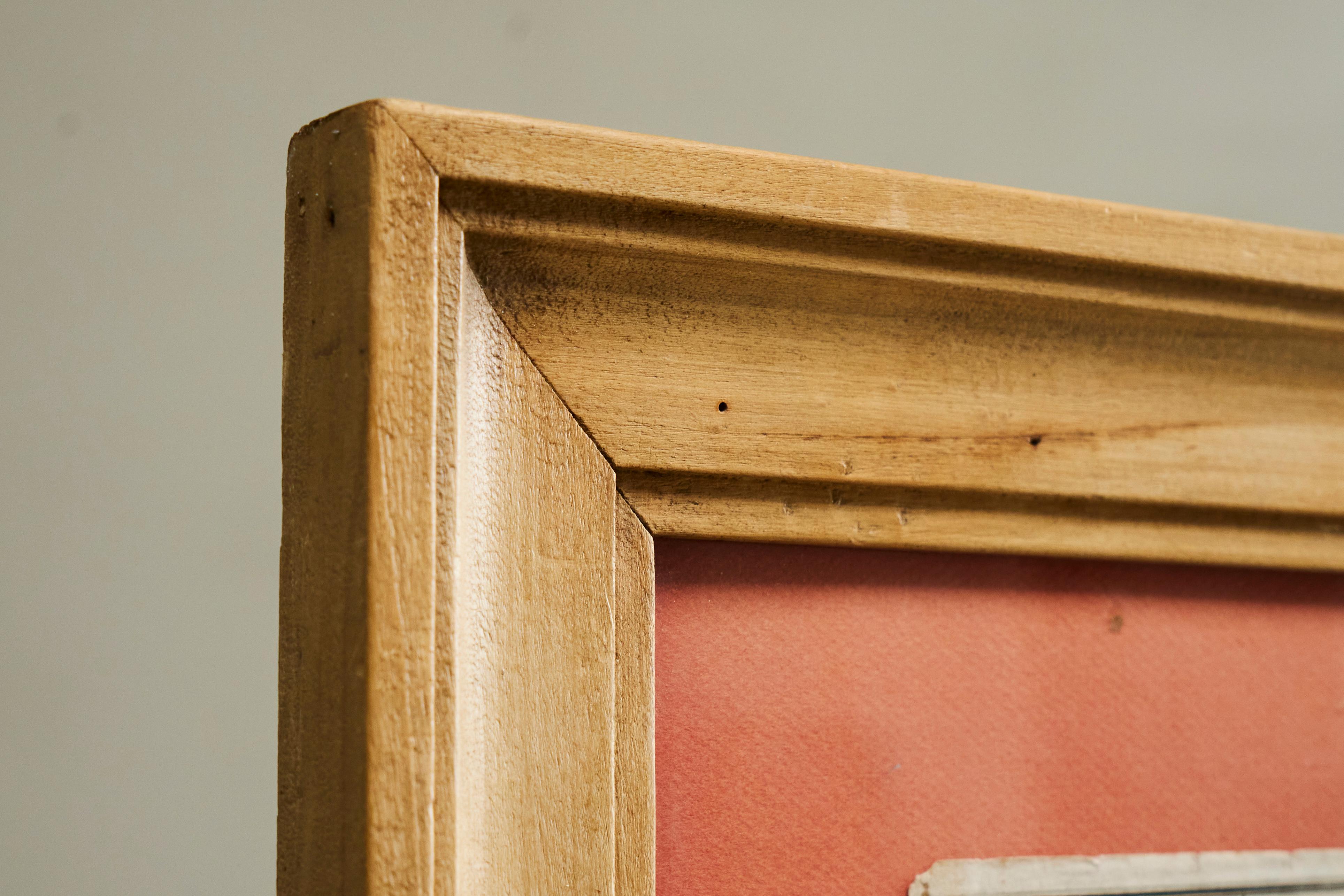 Willem Janszoon Blaeu Rare Original 17th Century Map of Ethiopia in a Pine Frame For Sale 9