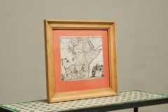 Willem Janszoon Blaeu Seltene Original-Karte von Äthiopien aus dem 17. Jahrhundert in einem Kiefernholzrahmen
