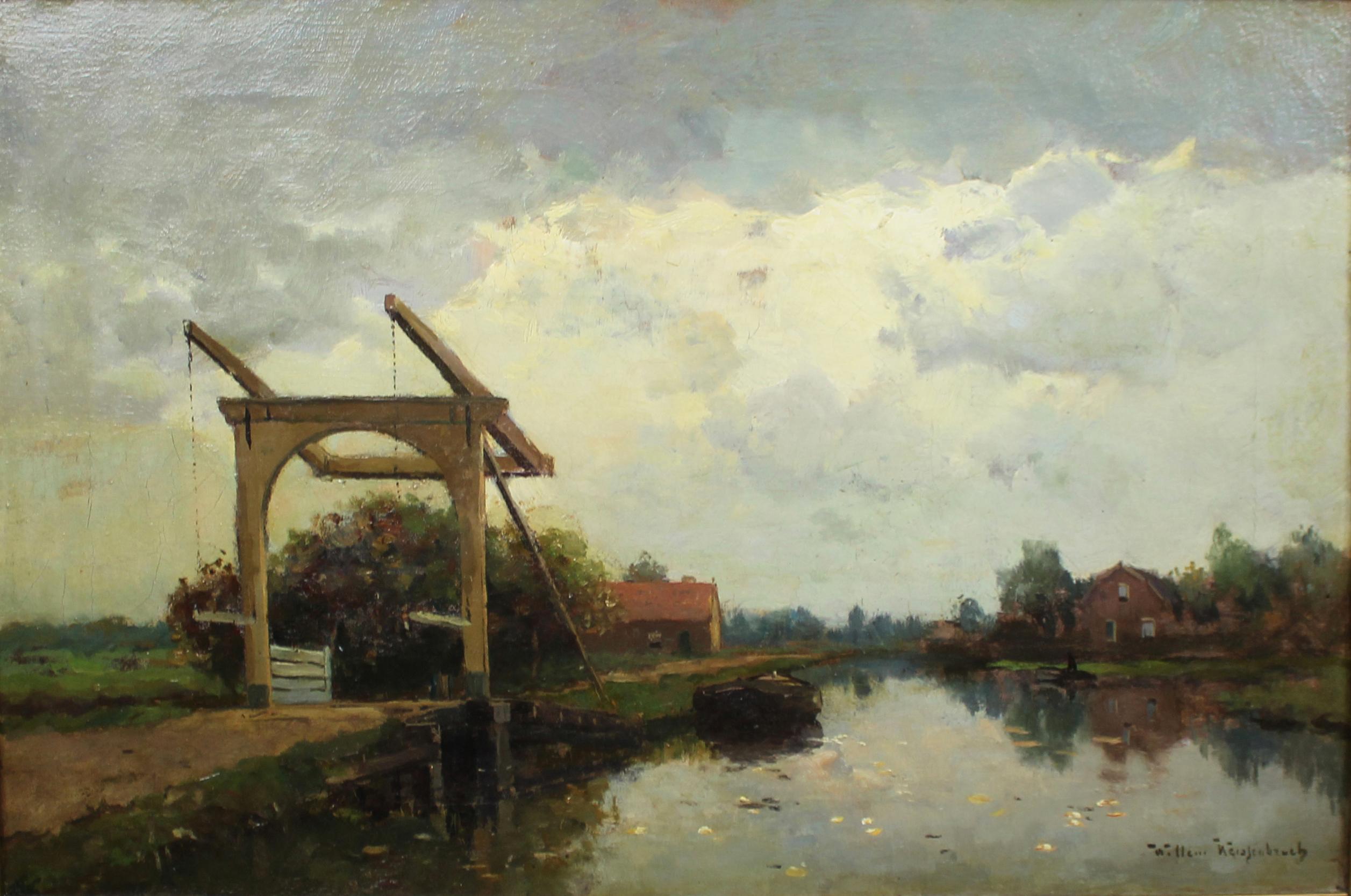Néerlandais Willem Johannes Weissenbruch (Dutch, 1864–1941) Oil on Canvas en vente