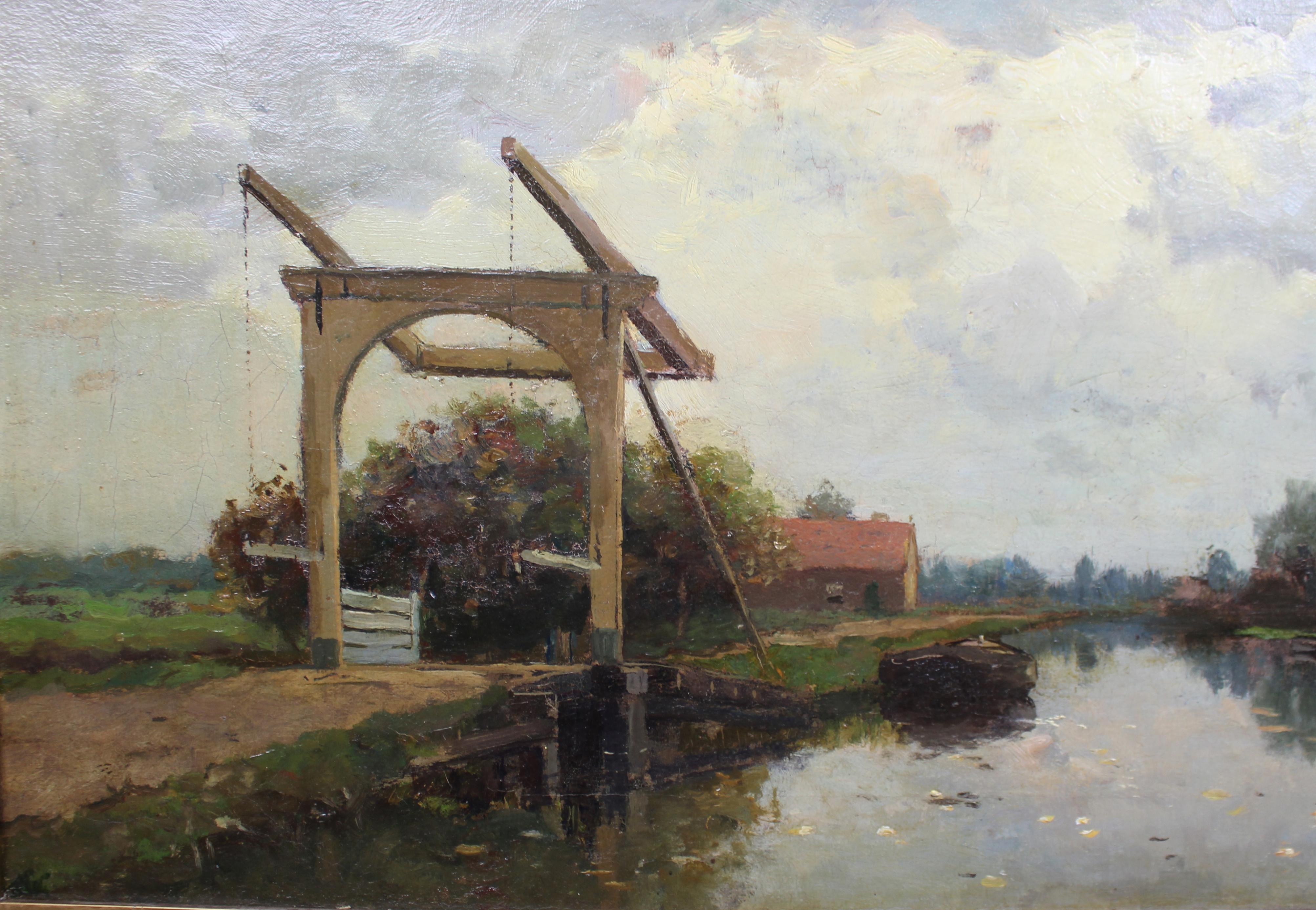 Willem Johannes Weissenbruch (Dutch, 1864–1941) Oil on Canvas Bon état - En vente à Worcester, GB