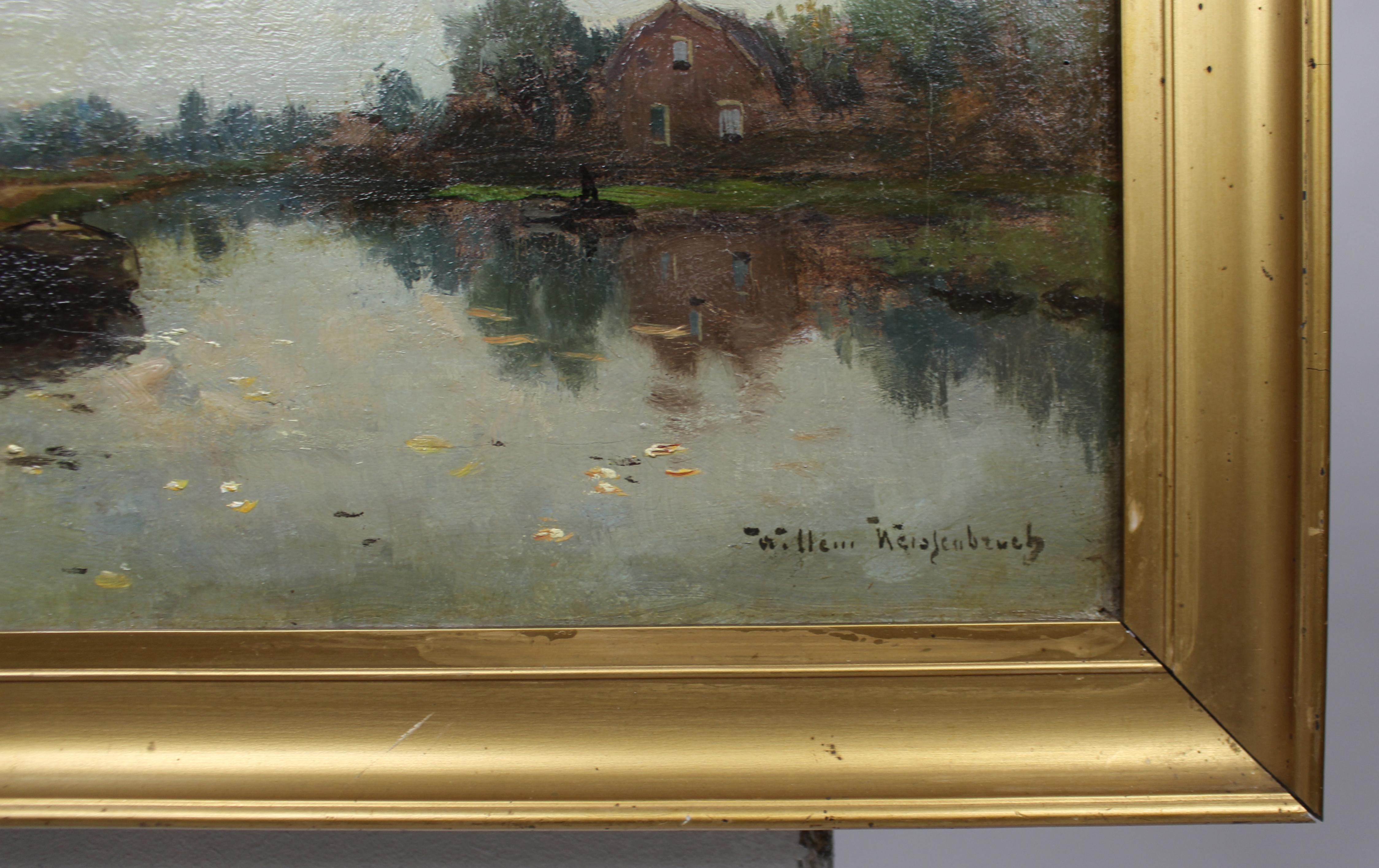 20ième siècle Willem Johannes Weissenbruch (Dutch, 1864–1941) Oil on Canvas en vente