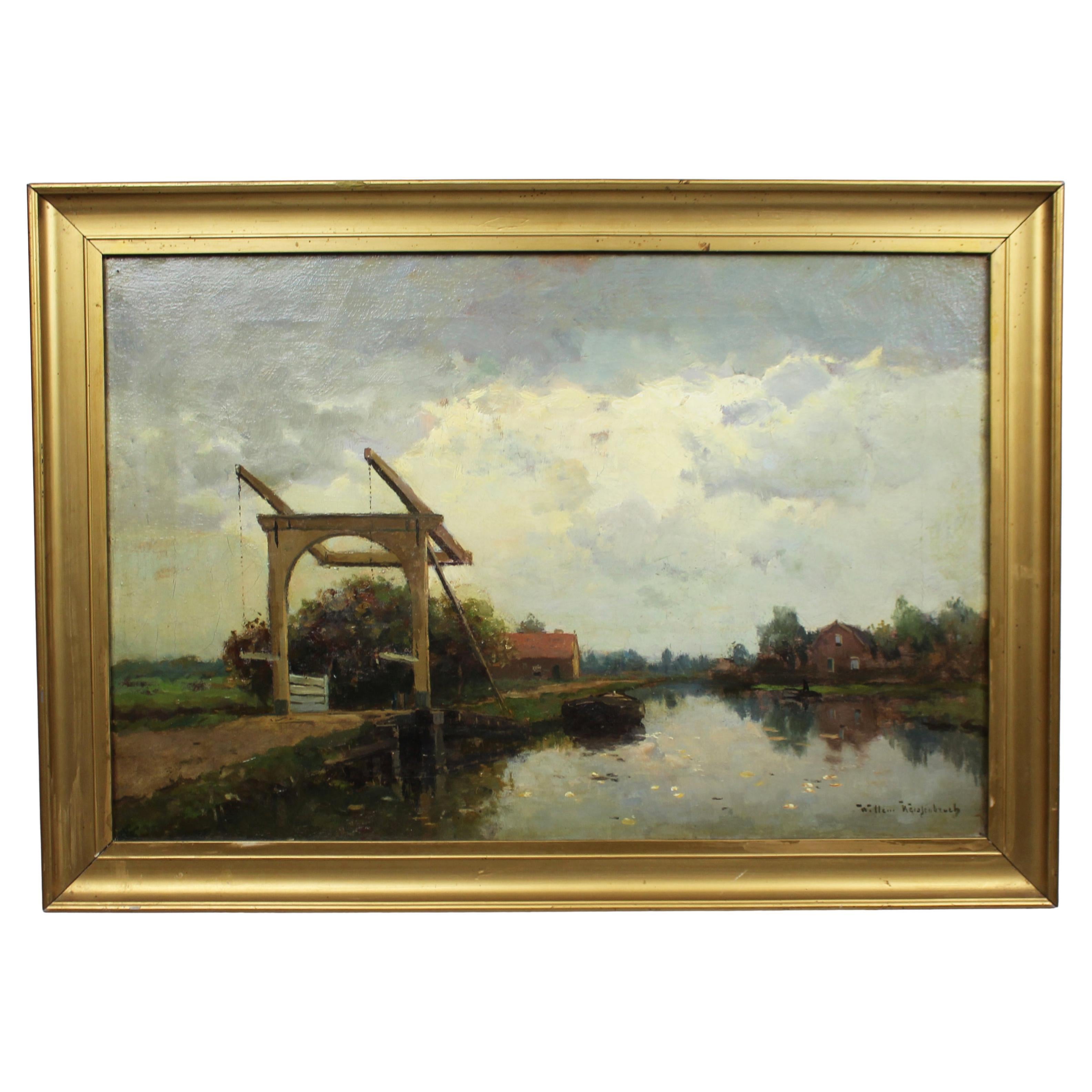 Willem Johannes Weissenbruch (Dutch, 1864–1941) Oil on Canvas