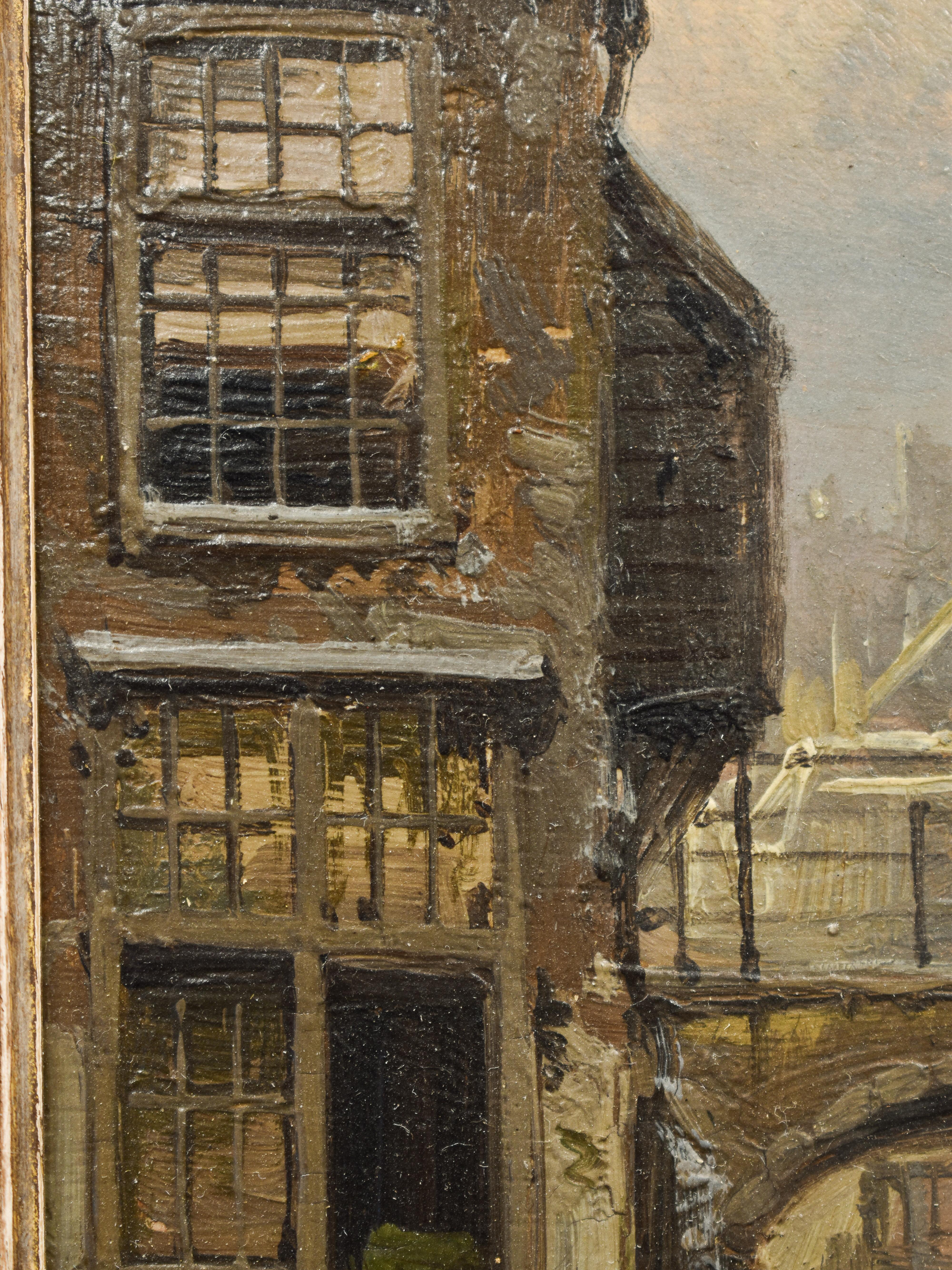 Cityscape in the snow - Willem Koekkoek (1839-1895) - Dutch - Europe - City  3