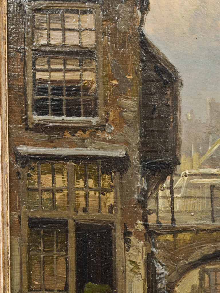 Cityscape in the snow - Willem Koekkoek (1839-1895) - Dutch - Europe - City  6