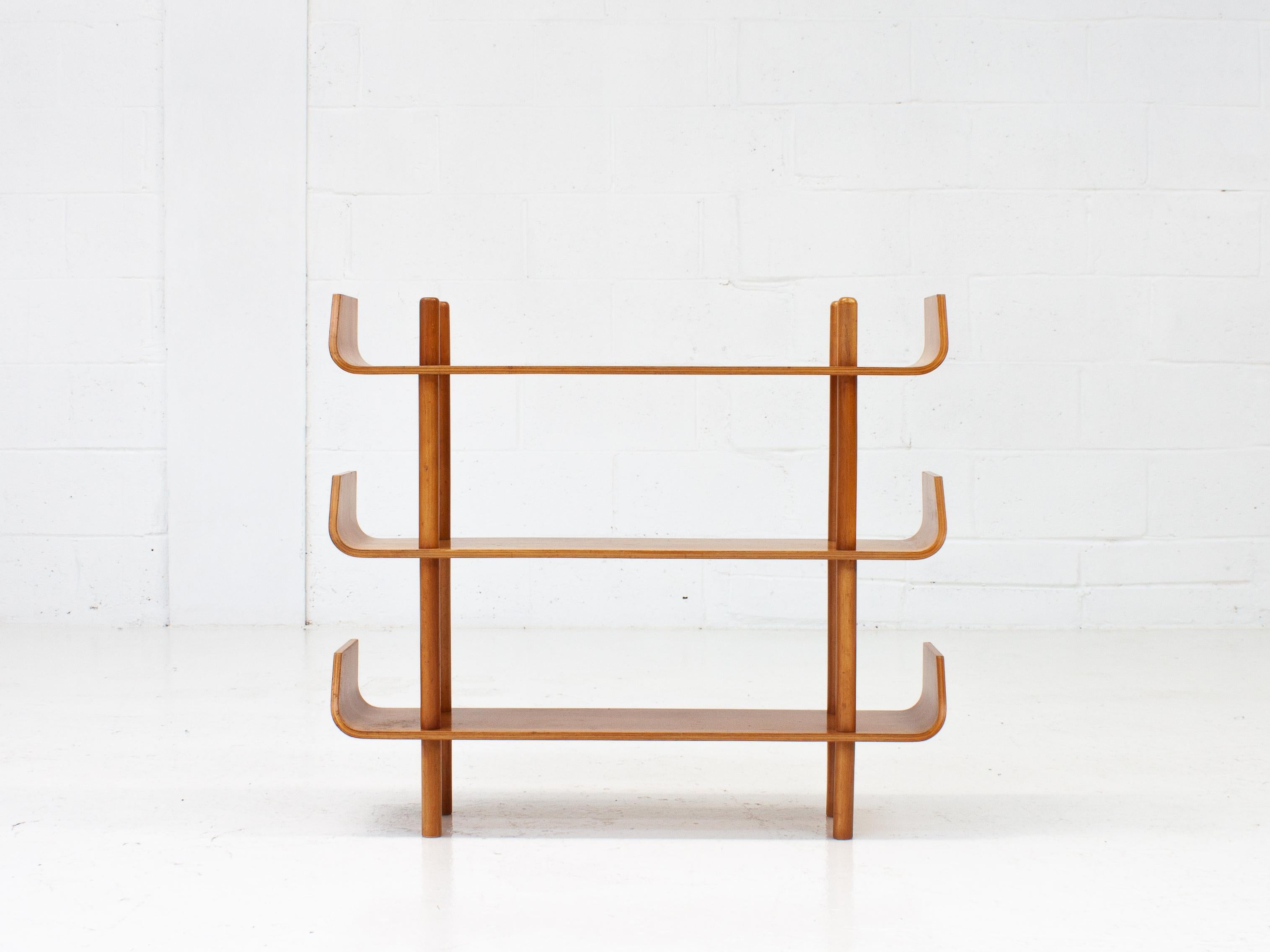 Willem Lutjens Bentwood Shelving Unit for Gouda den Boer, Netherlands, 1950s 6