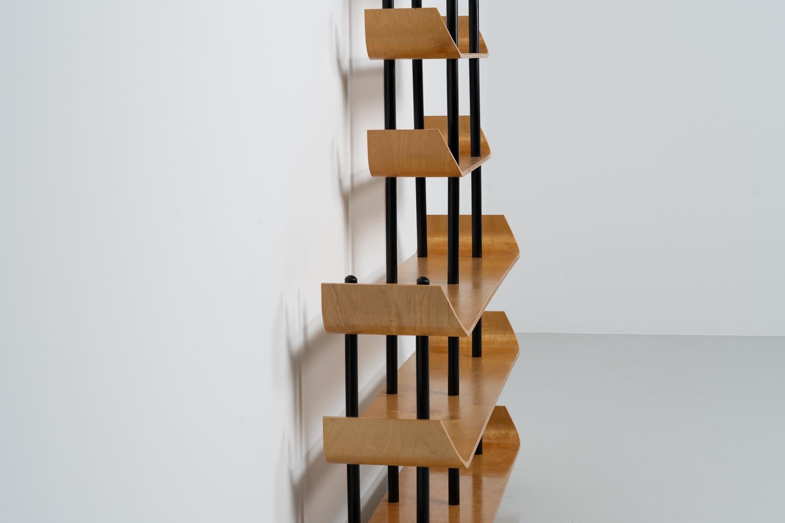 Beech Willem Lutjens Bookcase for Den Boer, Holland 1953