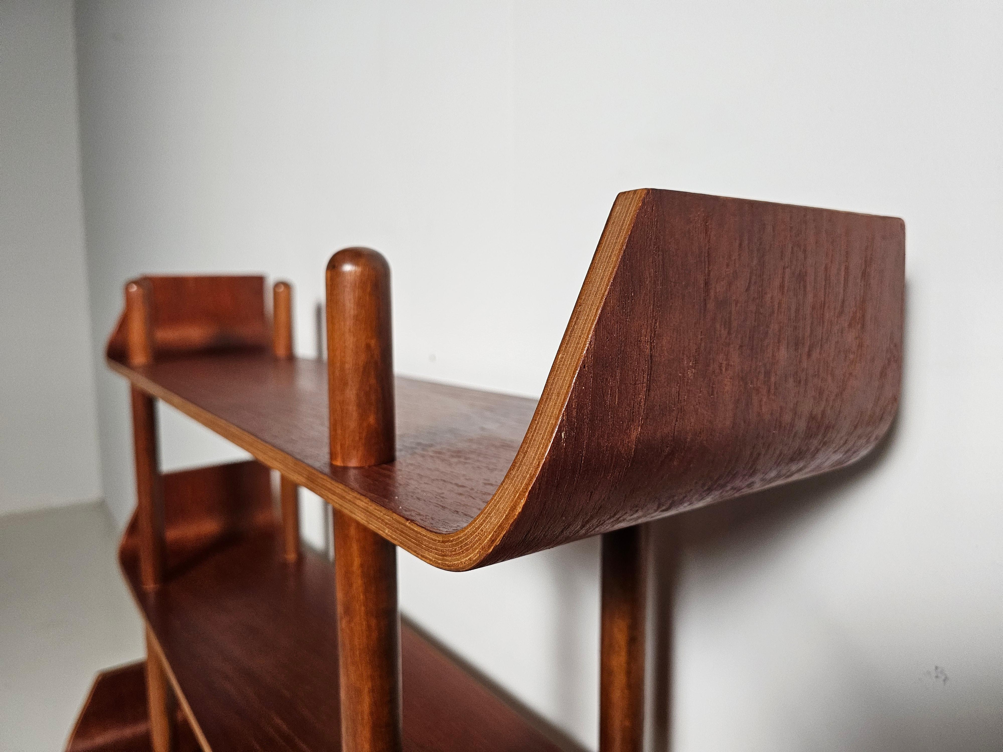 Willem Lutjens Teak Bookcase for Den Boer Gouda,  The Netherlands, 1953 For Sale 2