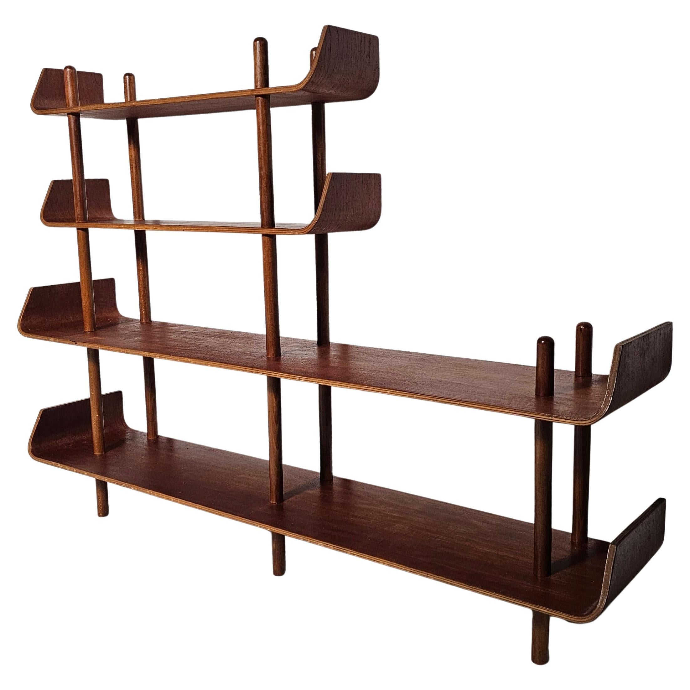 Willem Lutjens Teak Bookcase for Den Boer Gouda,  The Netherlands, 1953 For Sale