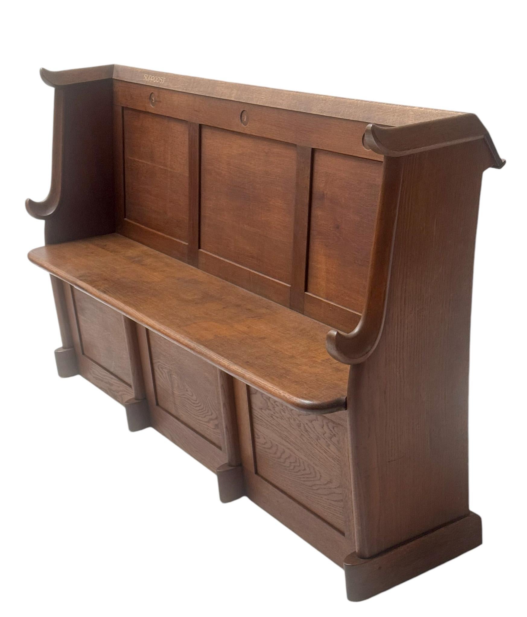 Banc à trois places de l'école Amsterdamse de Willem Penaat, années 1920 en vente 1