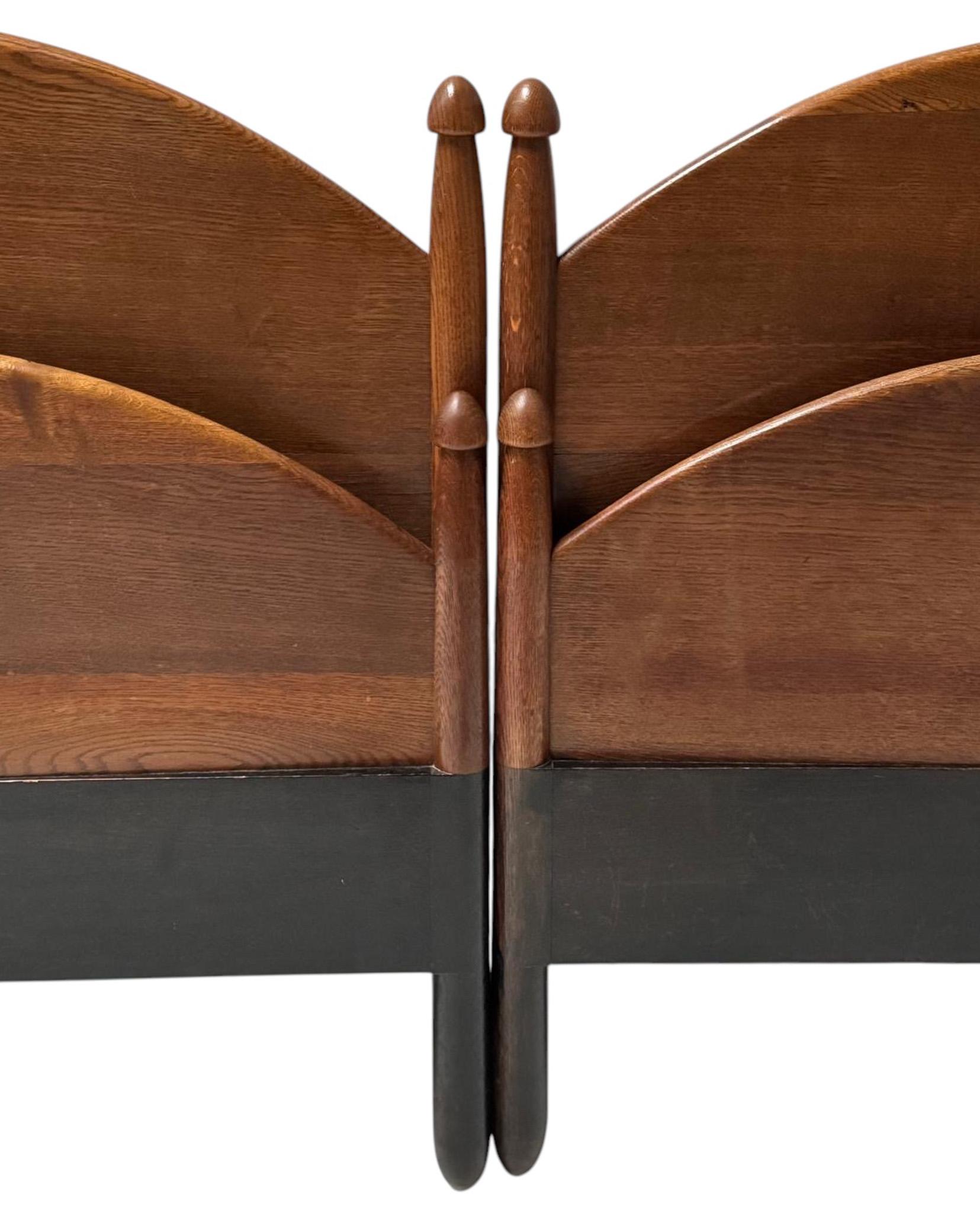 Willem Penaat Art Deco Amsterdamse School Twin-Betten für Metz & Co., 1920er Jahre im Angebot 4