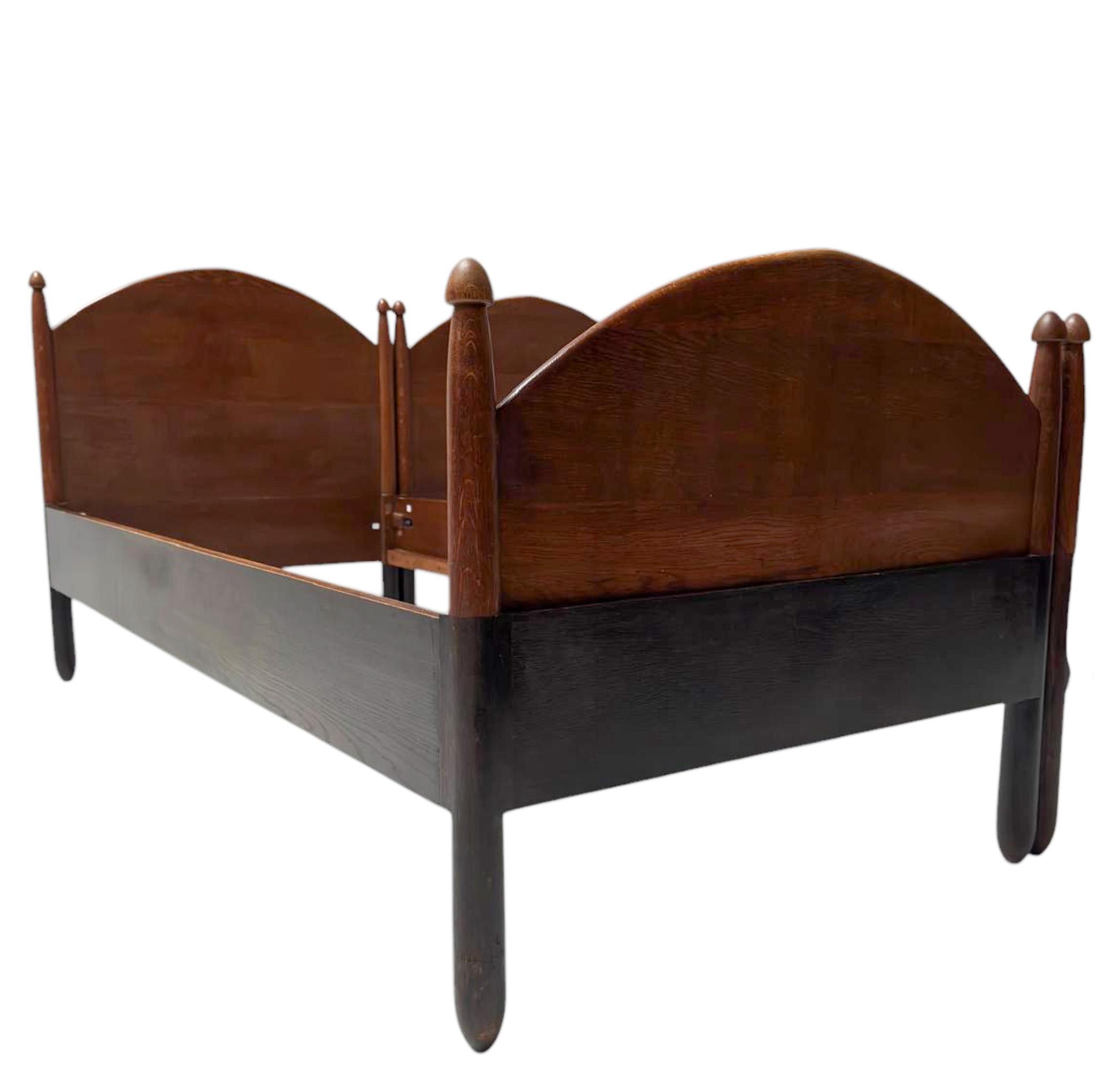Willem Penaat Art Deco Amsterdamse School Twin-Betten für Metz & Co., 1920er Jahre im Angebot 6