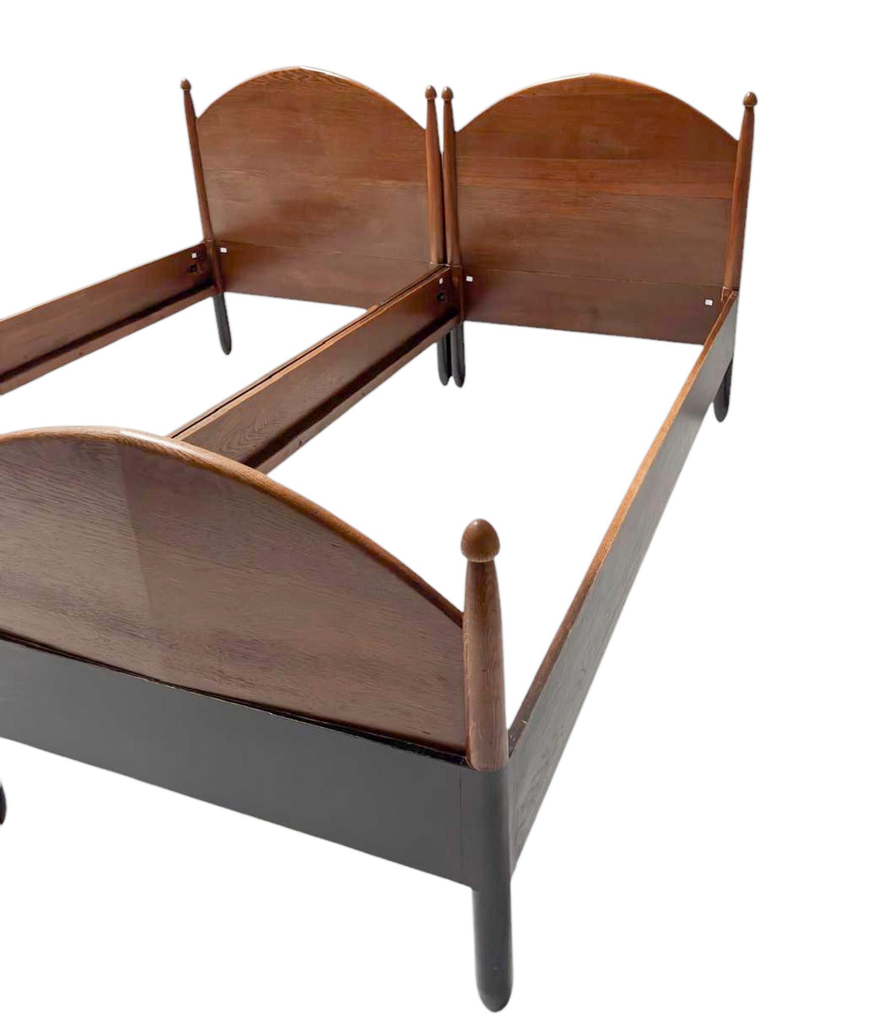 Willem Penaat Art Deco Amsterdamse School Twin-Betten für Metz & Co., 1920er Jahre im Angebot 7