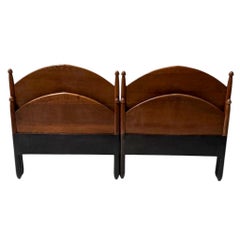 Letto matrimoniale Willem Penaat Art Deco Amsterdamse School per Metz & Co., anni '20