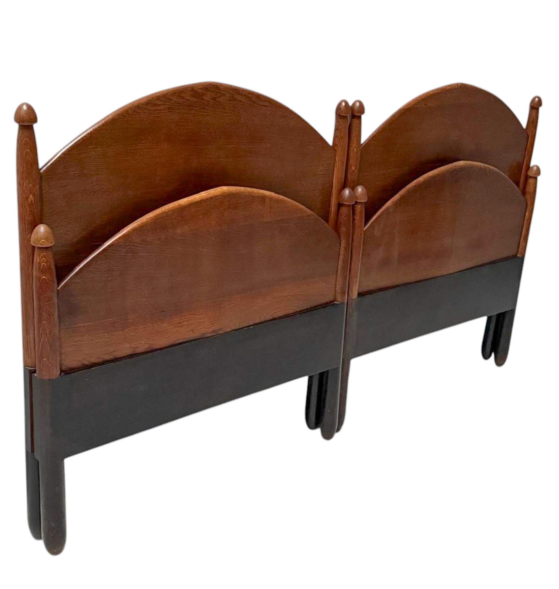Willem Penaat Art Deco Amsterdamse School Twin-Betten für Metz & Co., 1920er Jahre (Art déco) im Angebot