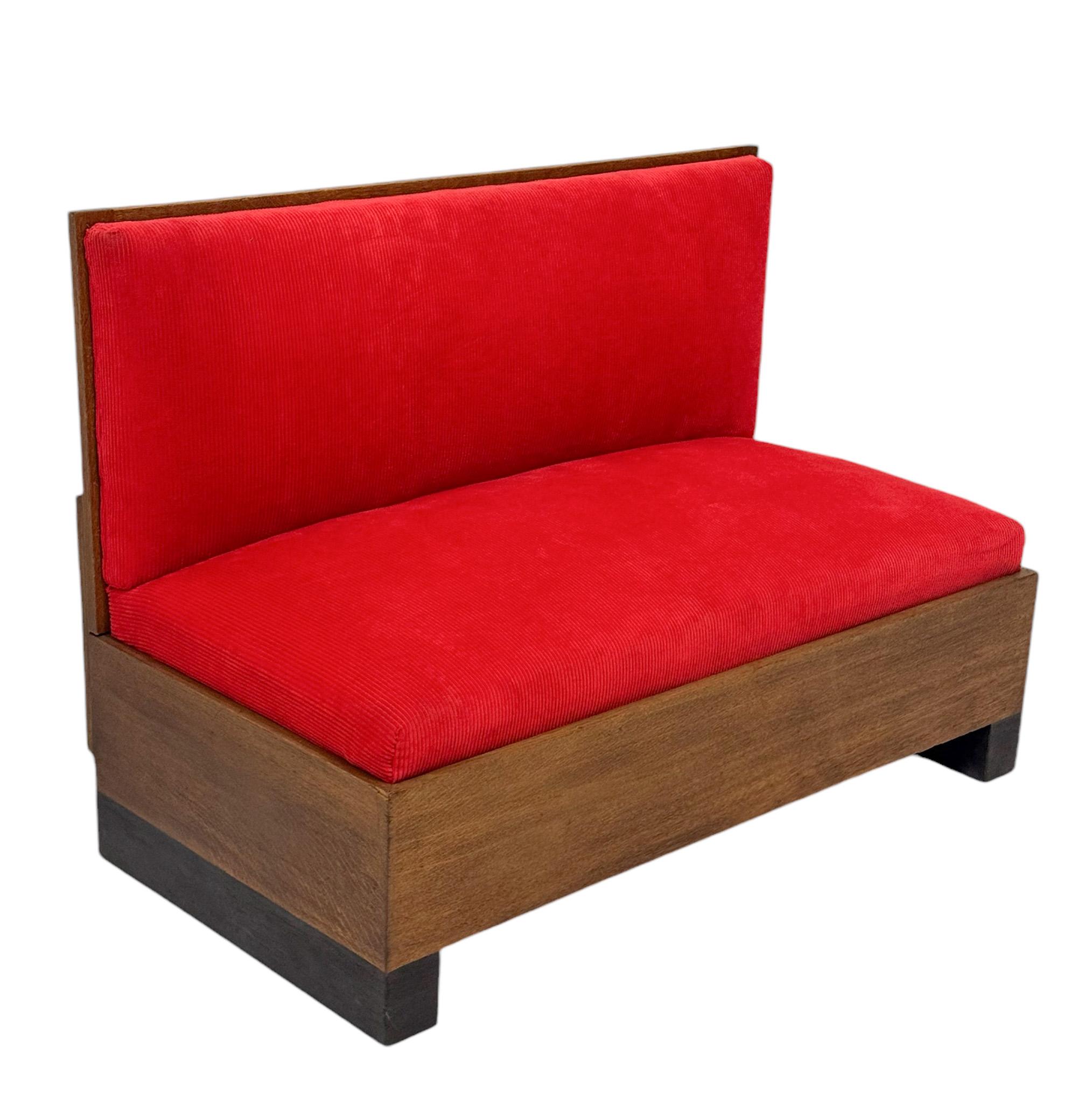 Willem Penaat Modernistische Art-Déco-Bank oder Sofa für Metz & Co, 1930er Jahre im Angebot 1