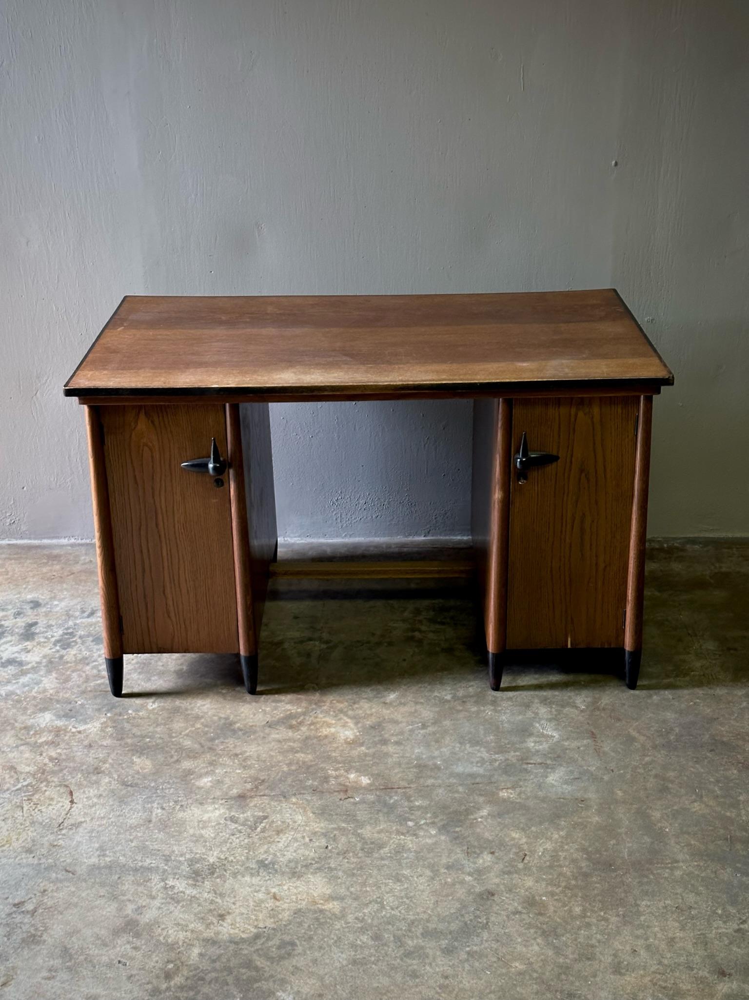 Amsterdam School Willem Penaat for Metz and Co. Desk For Sale