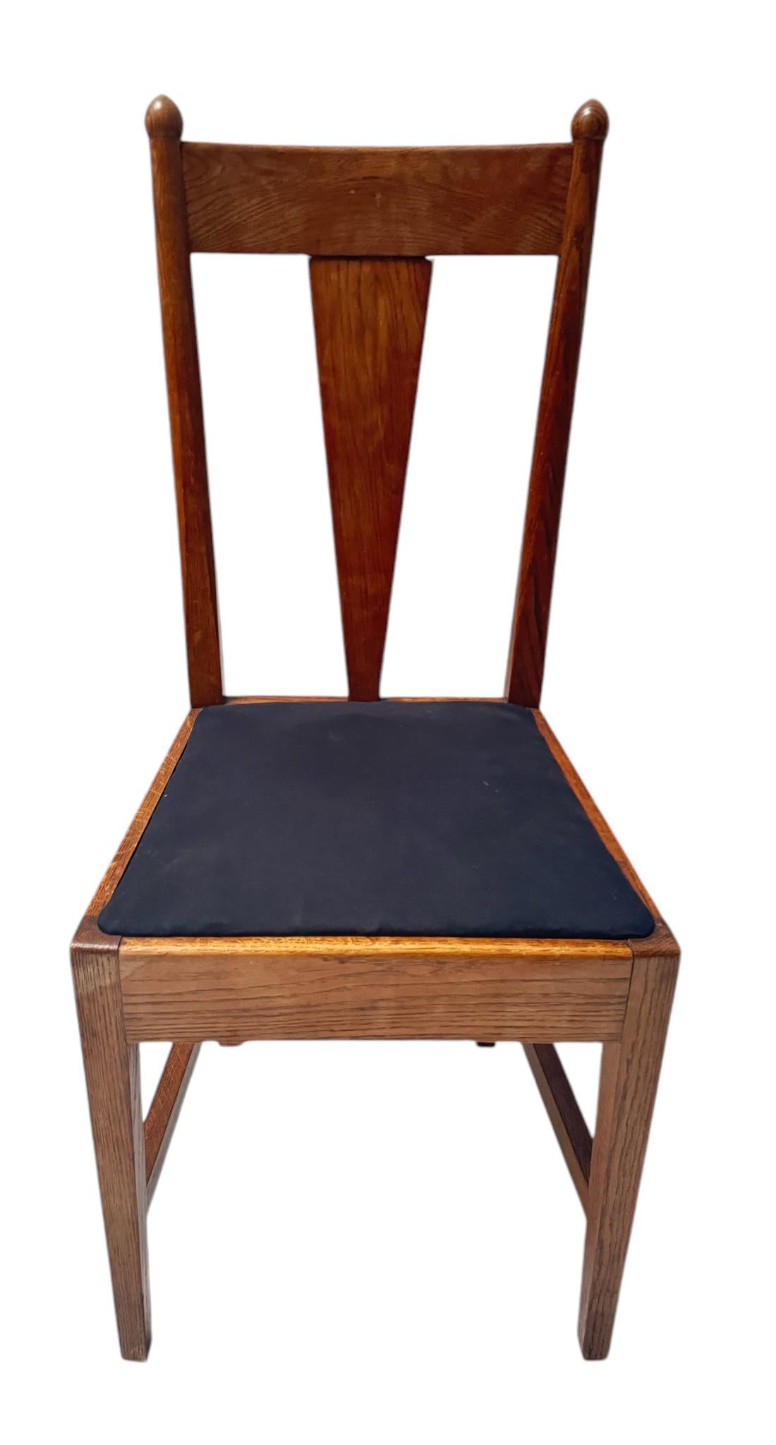 Willem Penaat Two Art Deco Amsterdamse School Chairs for Metz & Co. Amsterdam For Sale 1