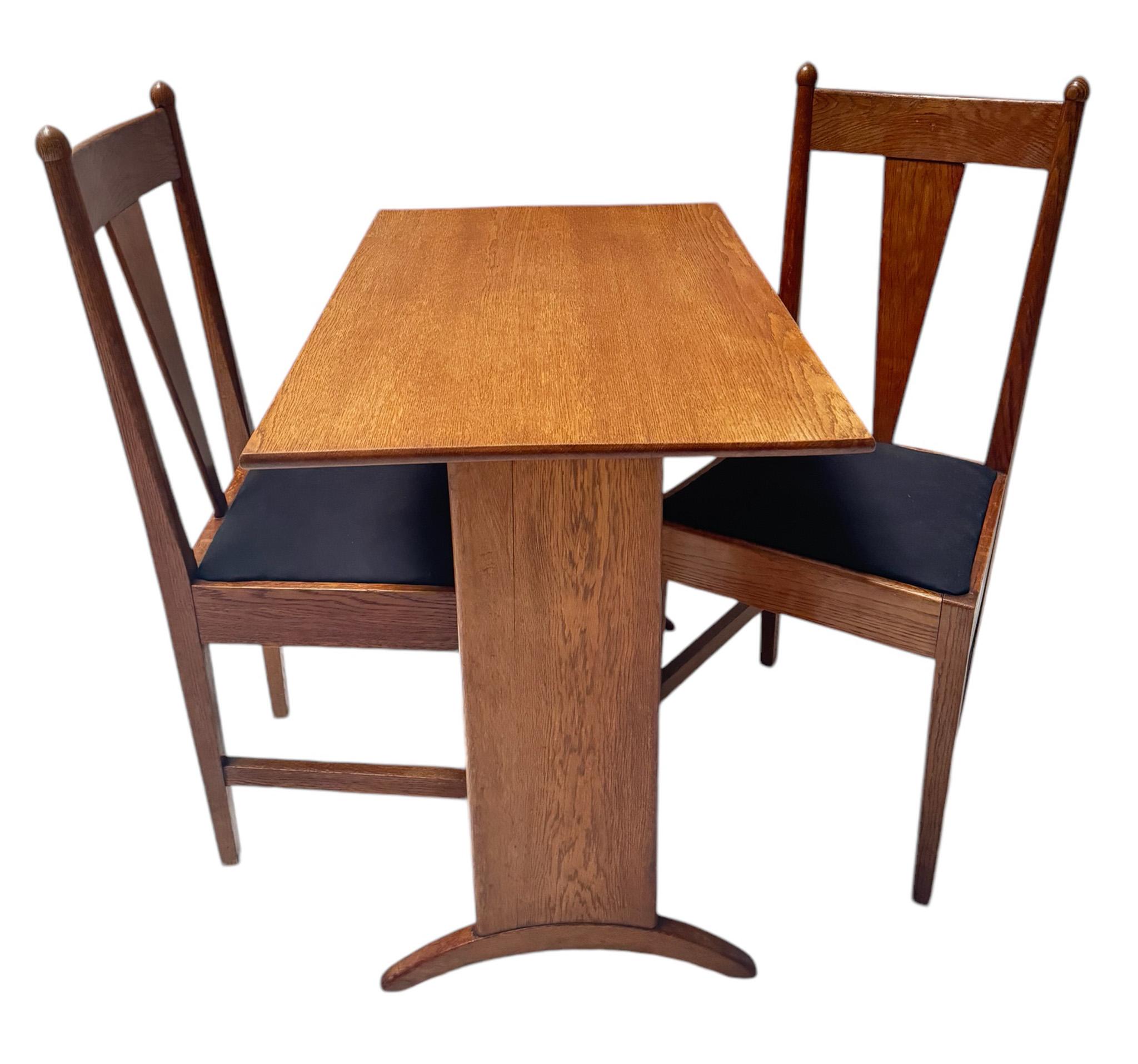 Willem Penaat Two Art Deco Amsterdamse School Chairs for Metz & Co. Amsterdam For Sale 2