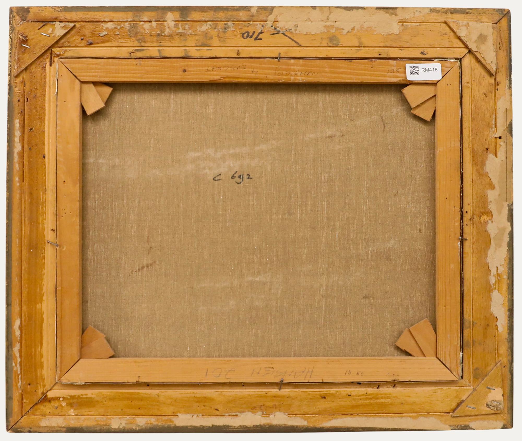 Willem Polderman (1913-1983) - Gerahmt Mitte 20. Jahrhundert Öl, Niederländische Landschaft im Angebot 2