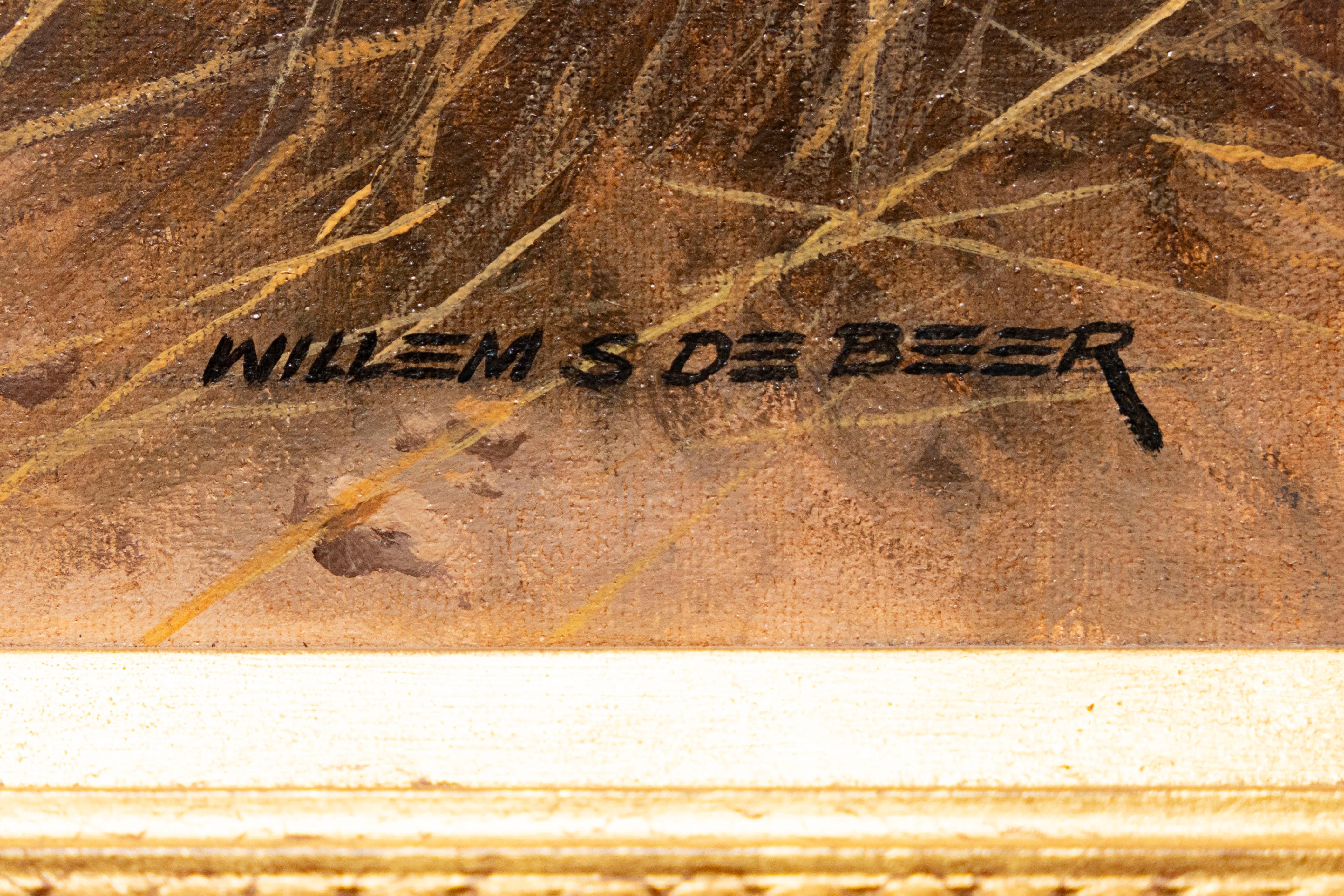Zwei Geparden in einer sonnigen afrikanischen Landschaft, Willem Sternberg de Beer im Angebot 1