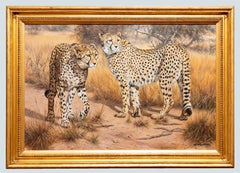 Dos guepardos en un soleado paisaje africano, Willem Sternberg de Beers