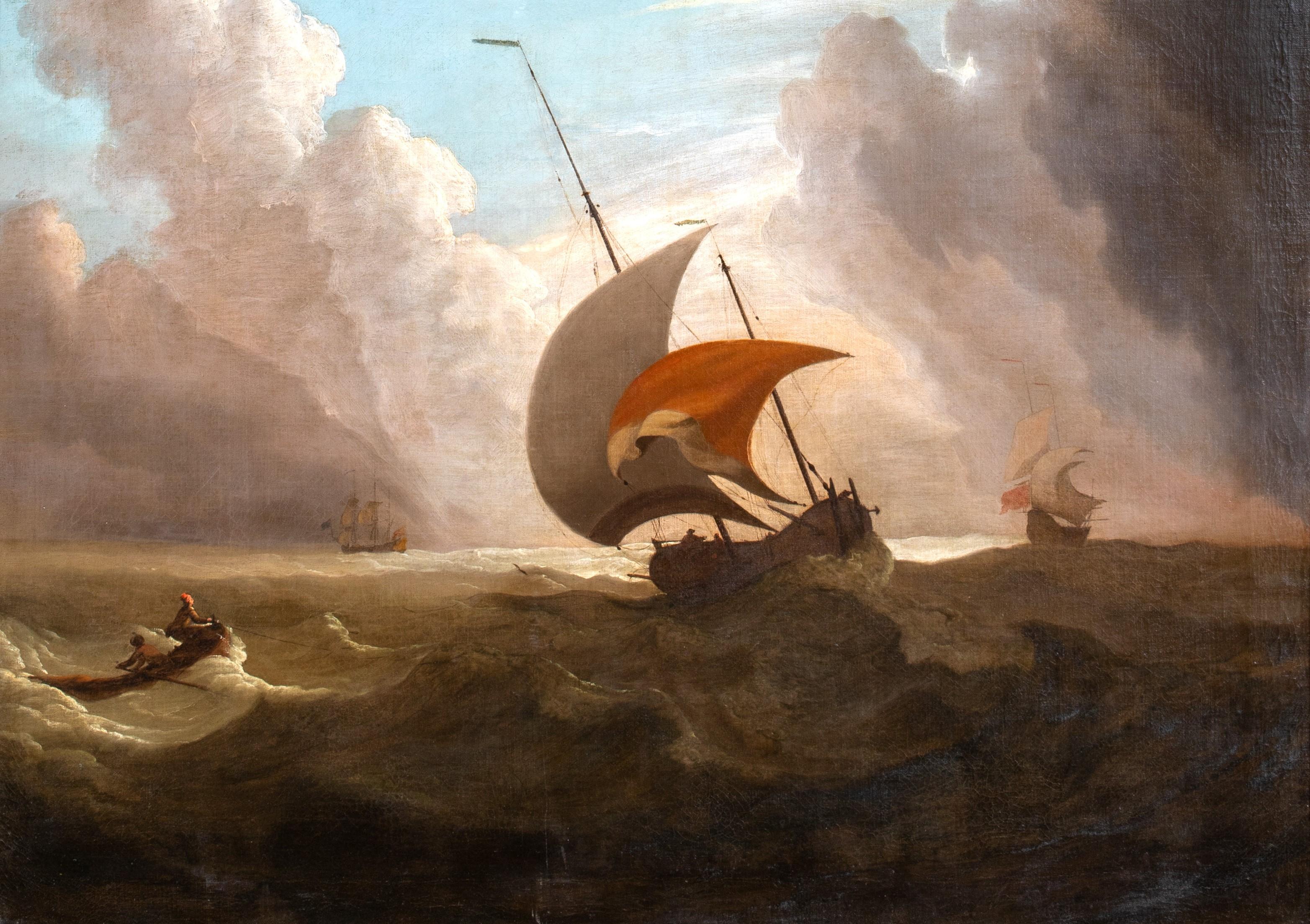 Dutch Ships In A Storm, 17th Century 2