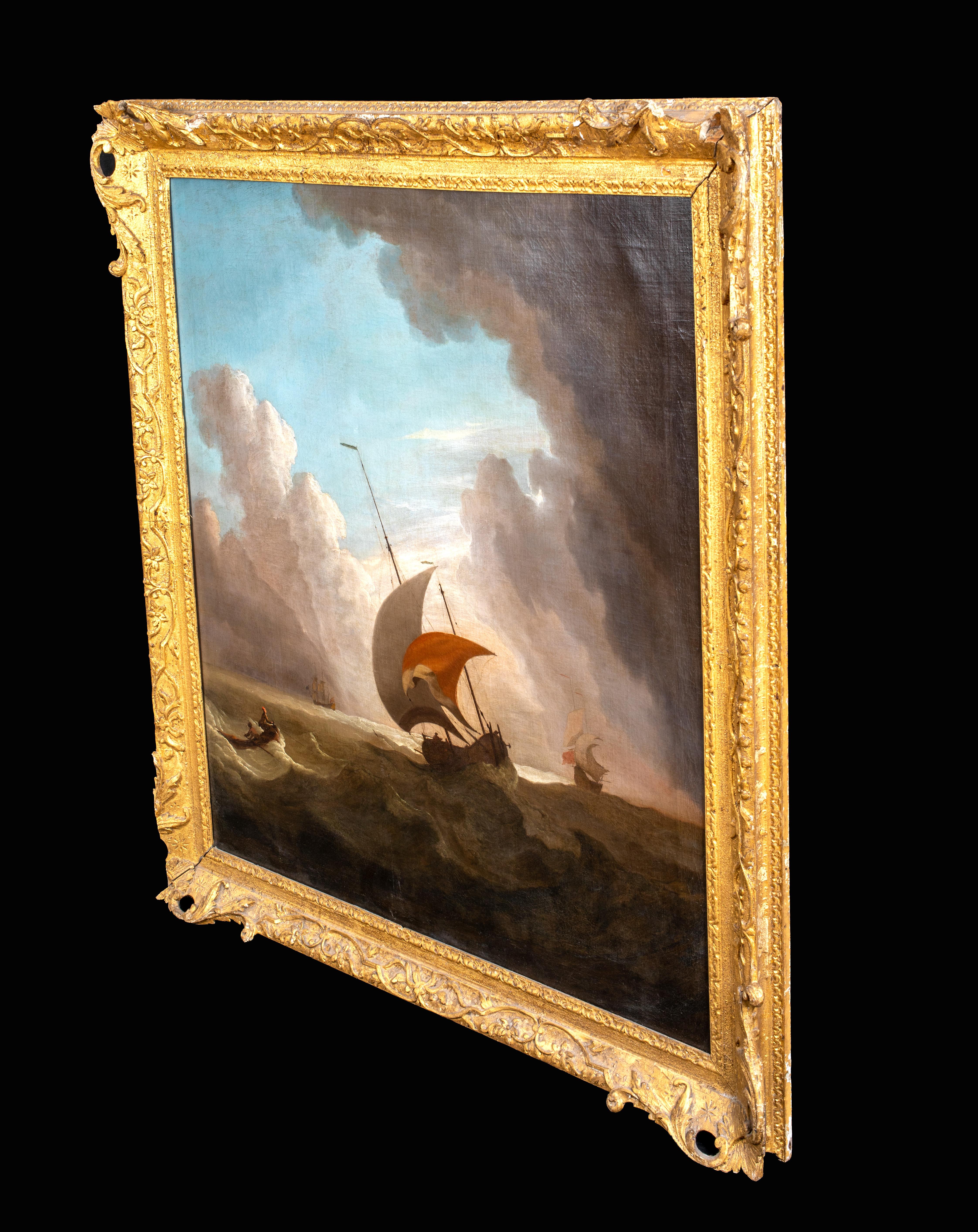 Dutch Ships In A Storm, 17th Century 4