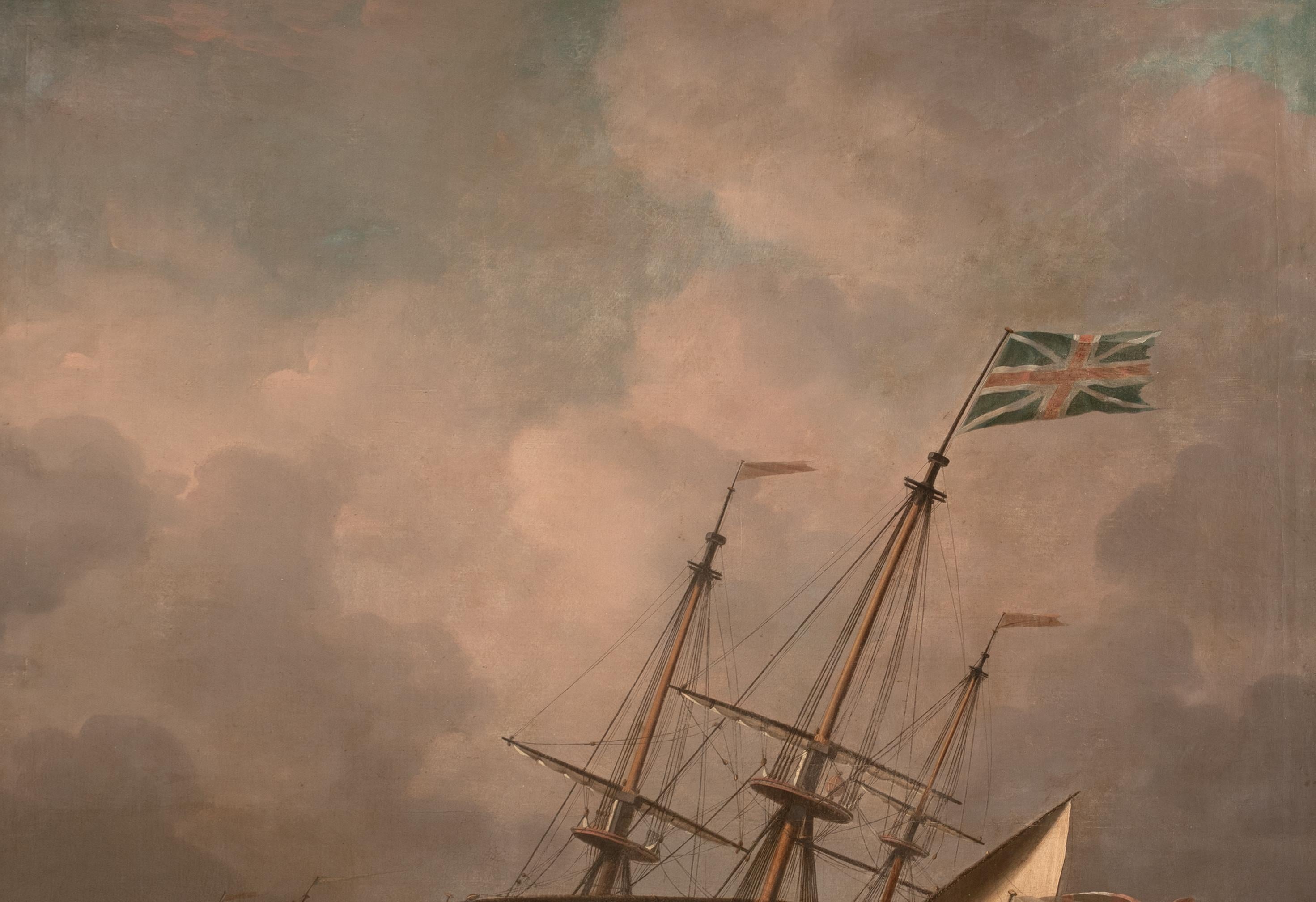HMS Resolution im Orkan, 17. Jahrhundert  Willem Van De Velde (1633-1707) im Angebot 6