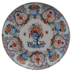 Willem van der Kool, Delft polychrome plate - early 18th century